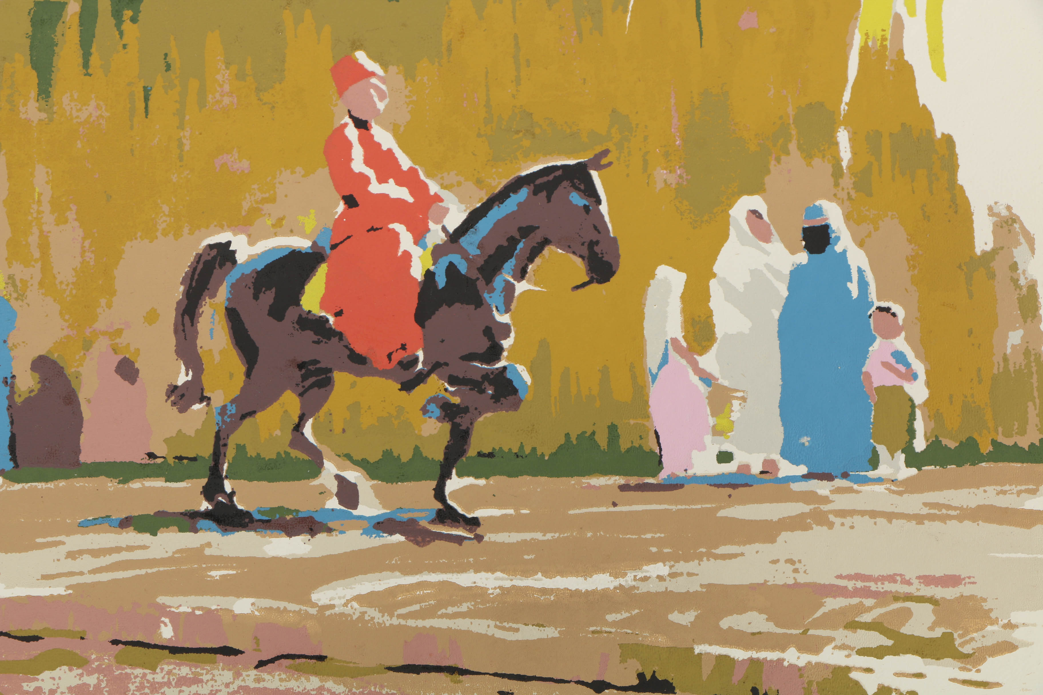 Variety of Francis Beaugureau Serigraphs on Board of Street Scenes