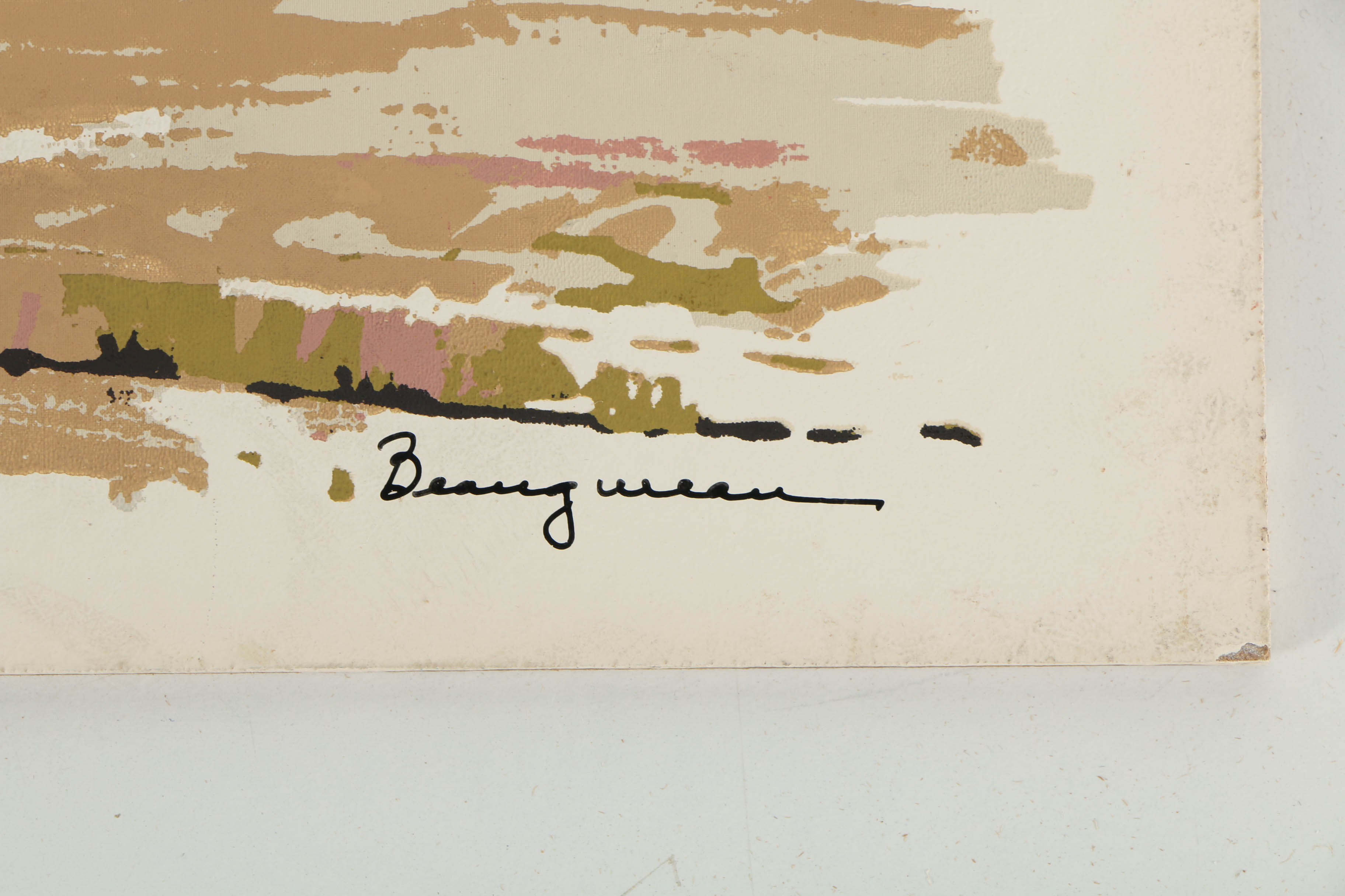 Variety of Francis Beaugureau Serigraphs on Board of Street Scenes