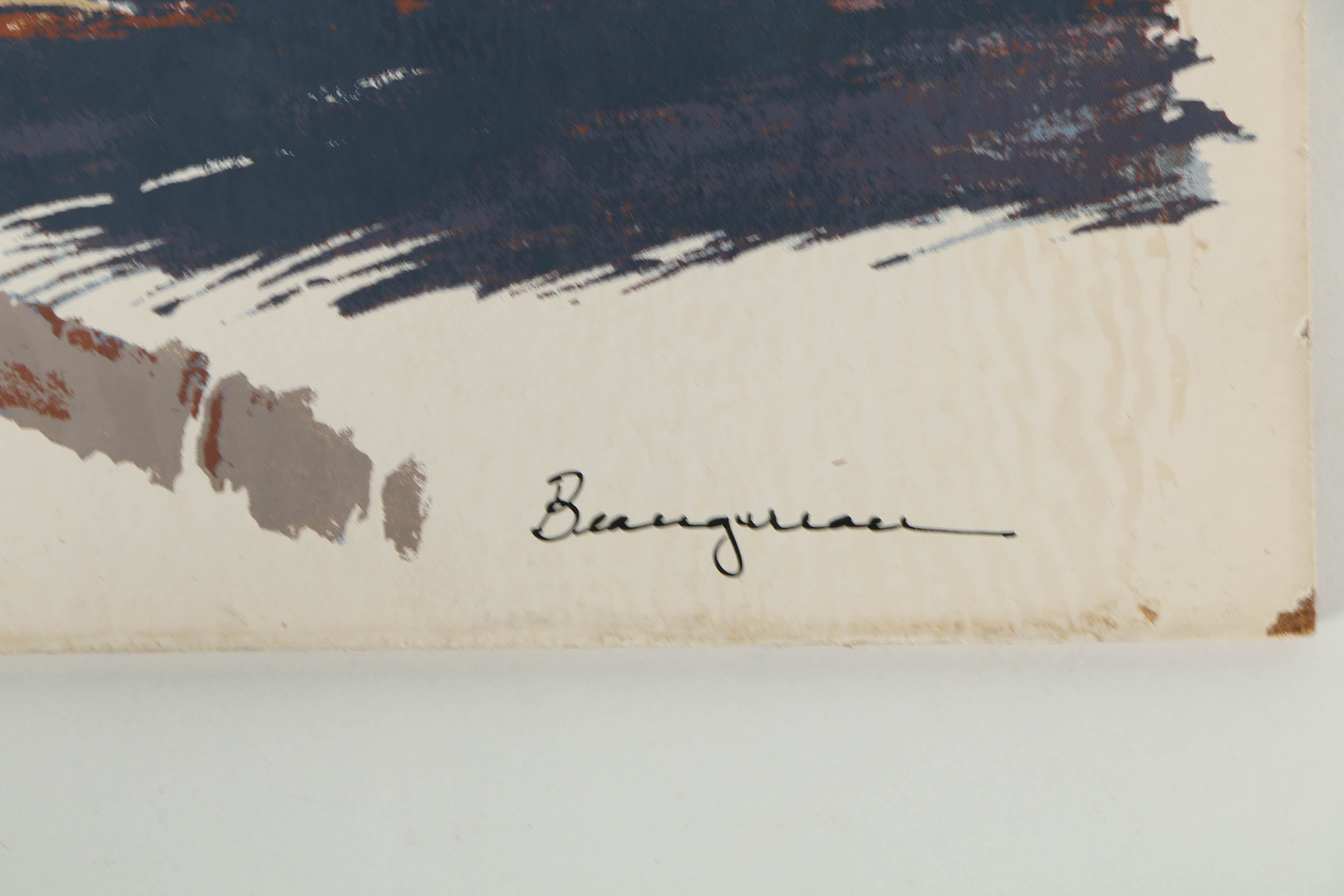 Variety of Francis Beaugureau Serigraphs on Board of Street Scenes