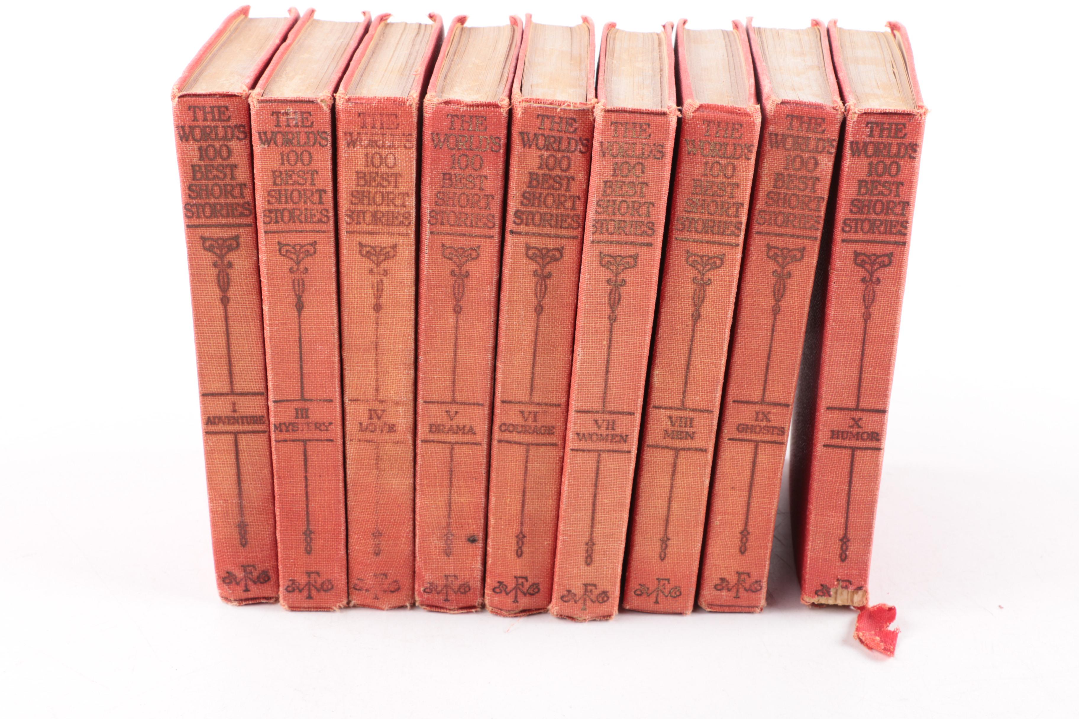 1920s "The World's 100 Best Short Stories" & "50 Best Short Novels" Set