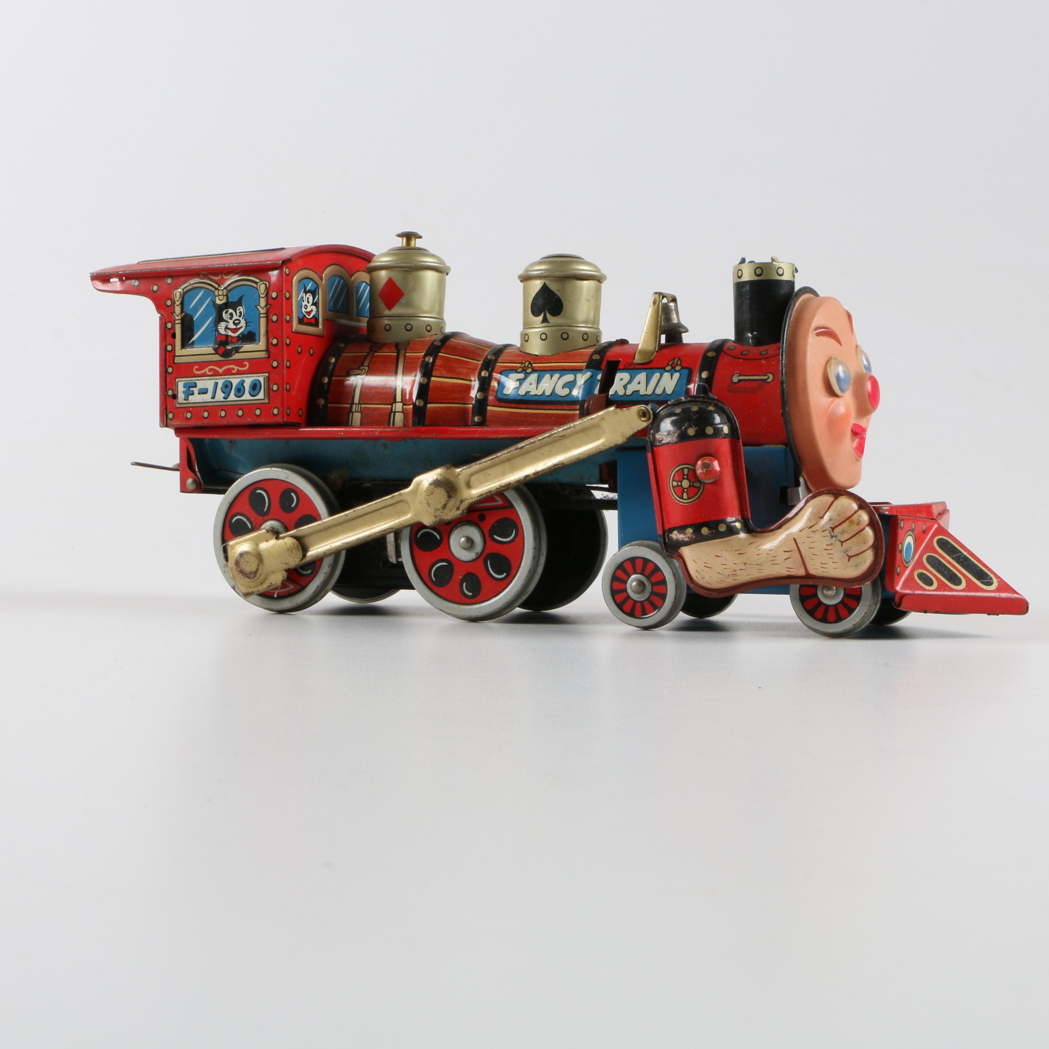 Marusan "Fancy Train" Tin Toy Train