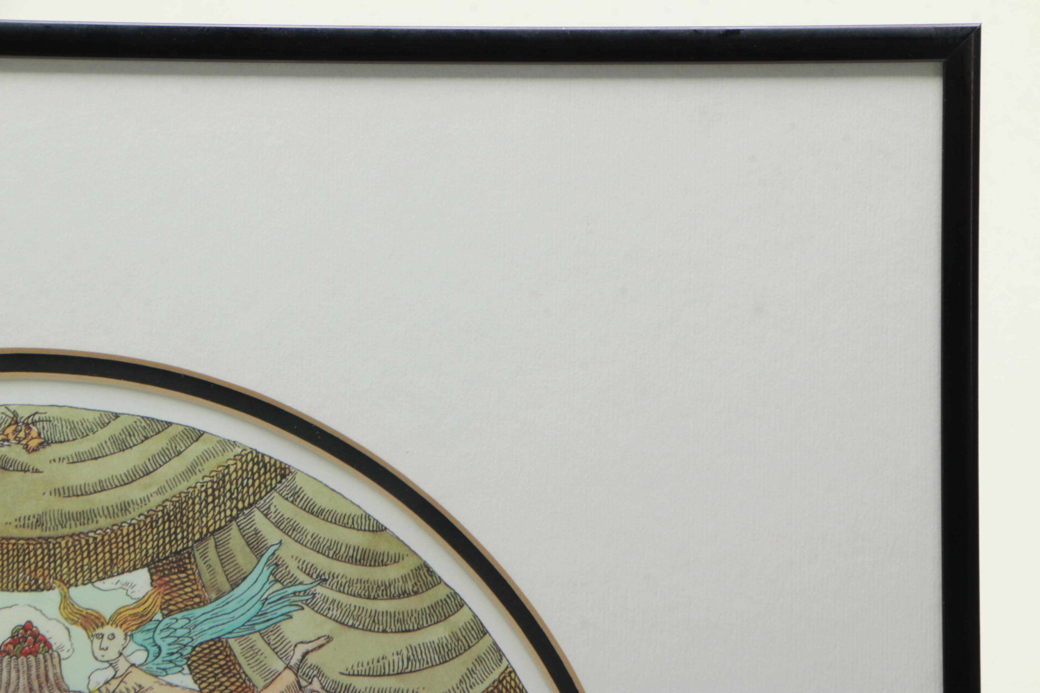 Edward Gorey Limited Edition Reproduction Print "Gorey Theater Dance"