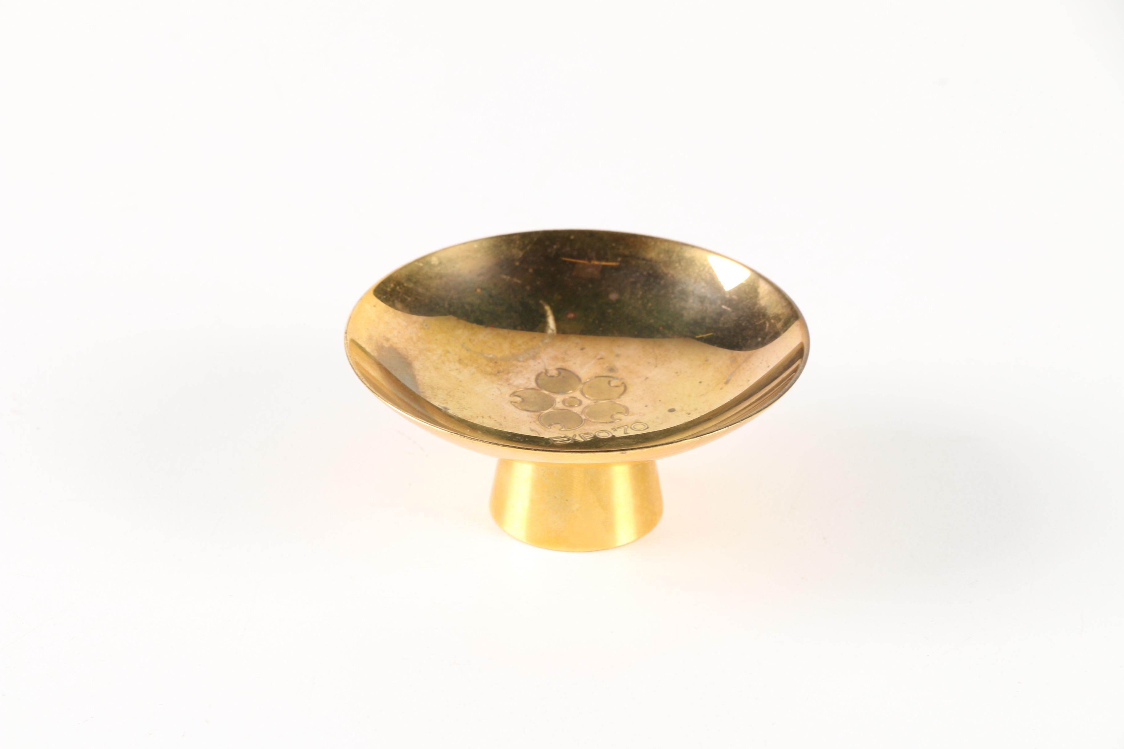 Vintage Gold Plated Osaka Japan Expo World's Fair Cup