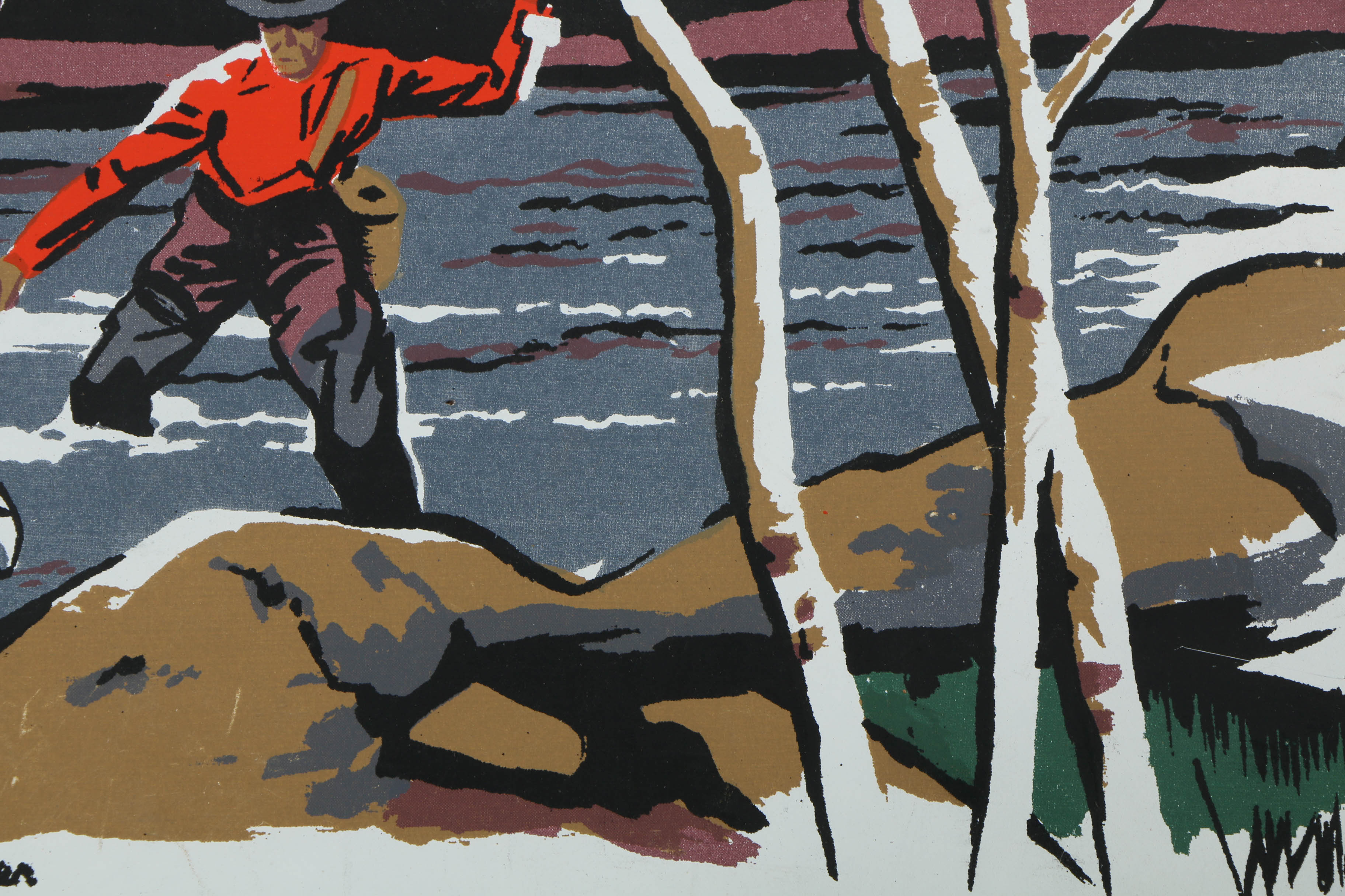 Collection of Mark Coomer Serigraphs on Boards of Genre Scenes