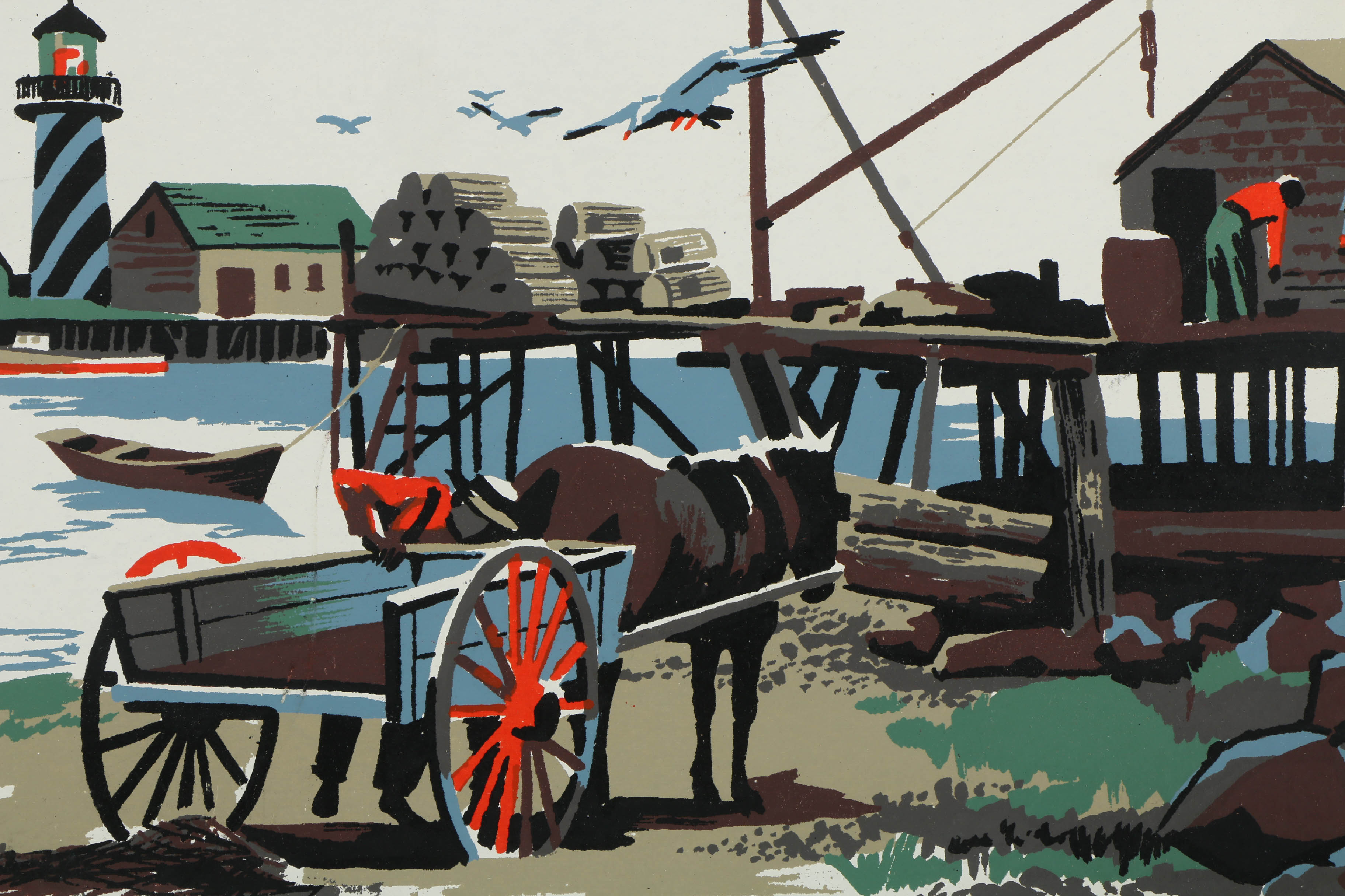 Collection of Mark Coomer Serigraphs on Boards of Genre Scenes