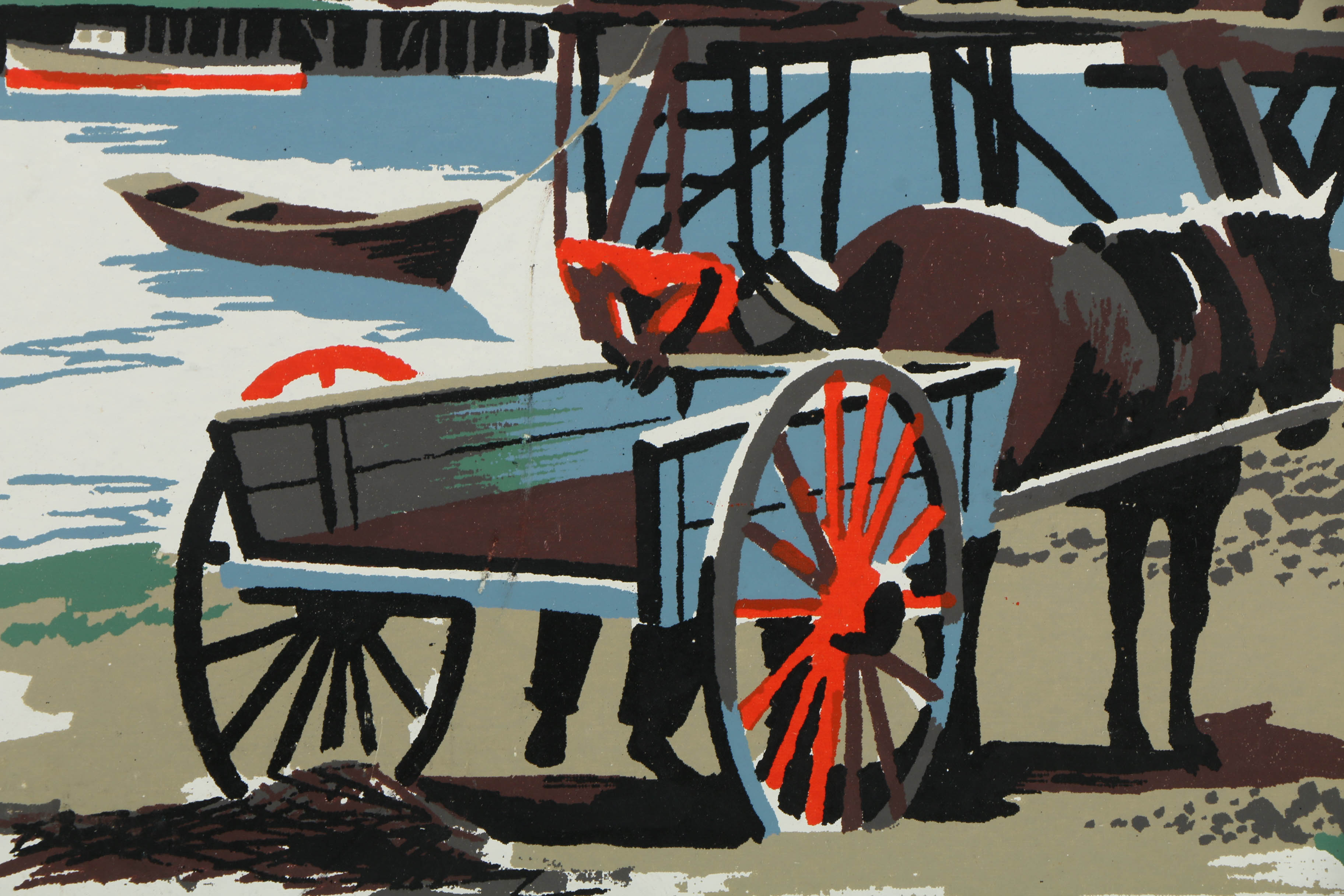 Collection of Mark Coomer Serigraphs on Boards of Genre Scenes