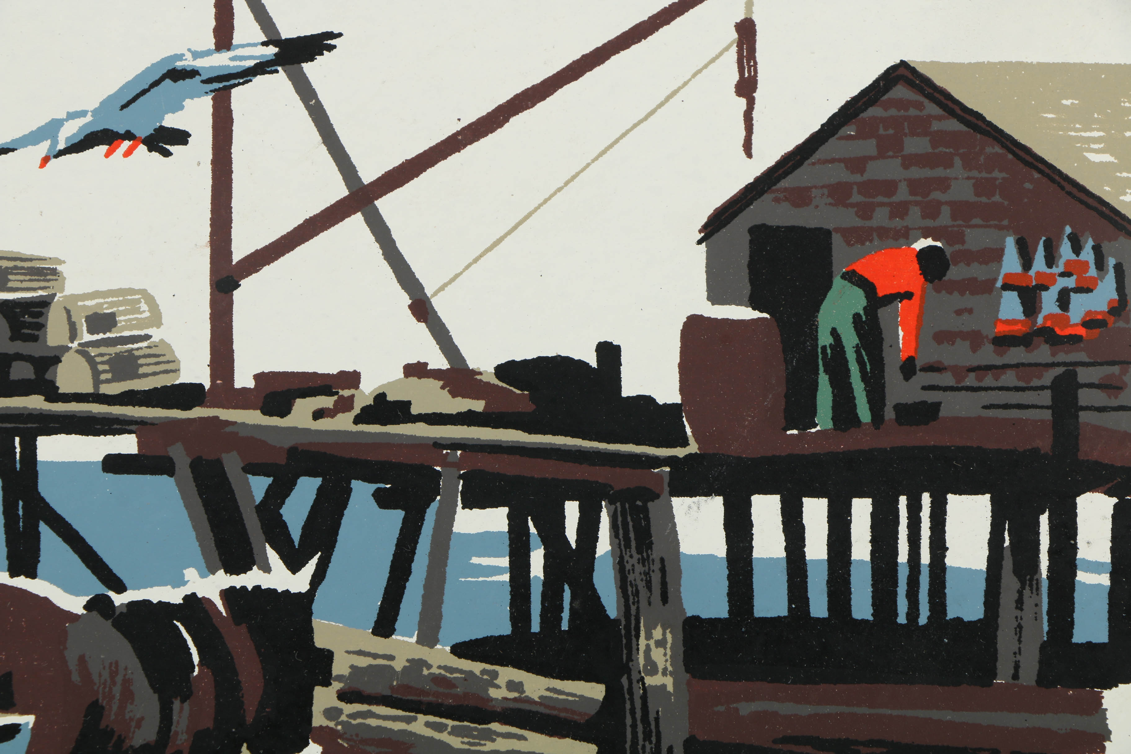 Collection of Mark Coomer Serigraphs on Boards of Genre Scenes