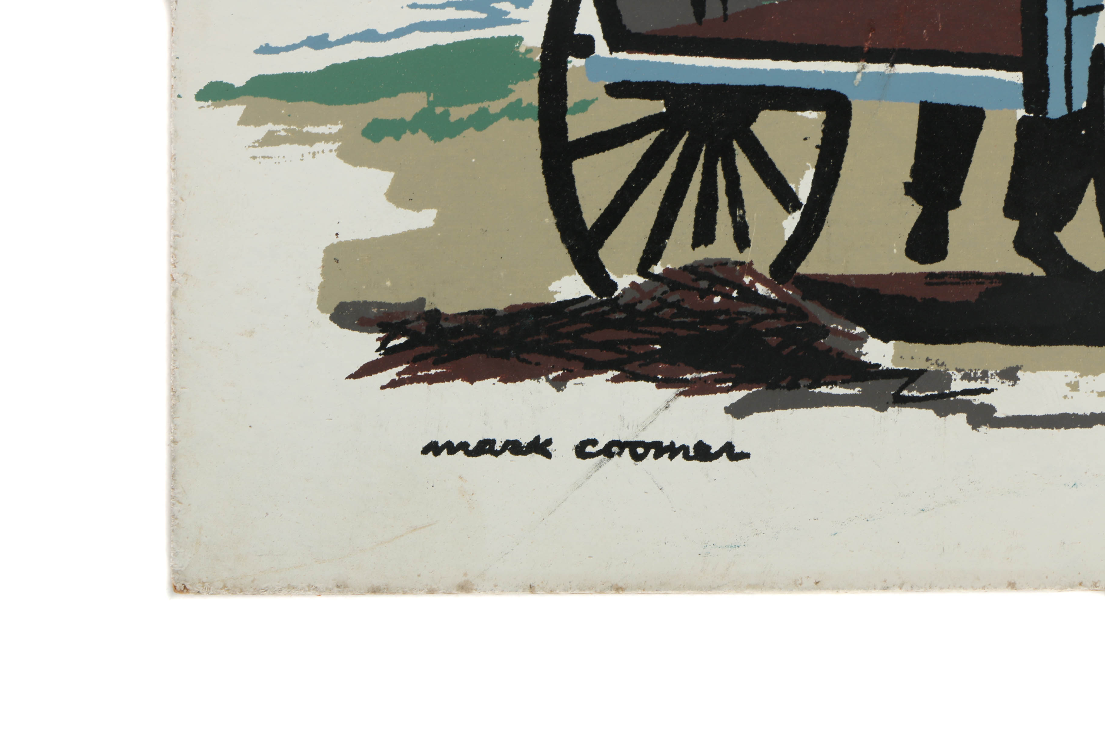 Collection of Mark Coomer Serigraphs on Boards of Genre Scenes