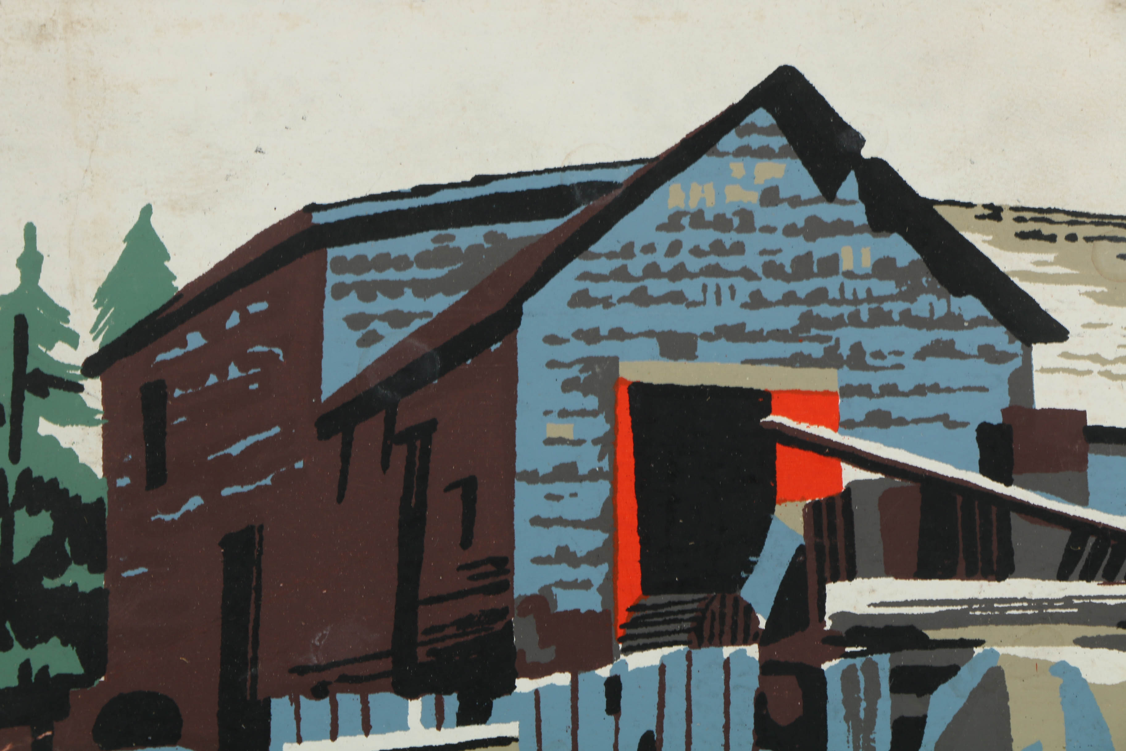 Collection of Mark Coomer Serigraphs on Boards of Genre Scenes