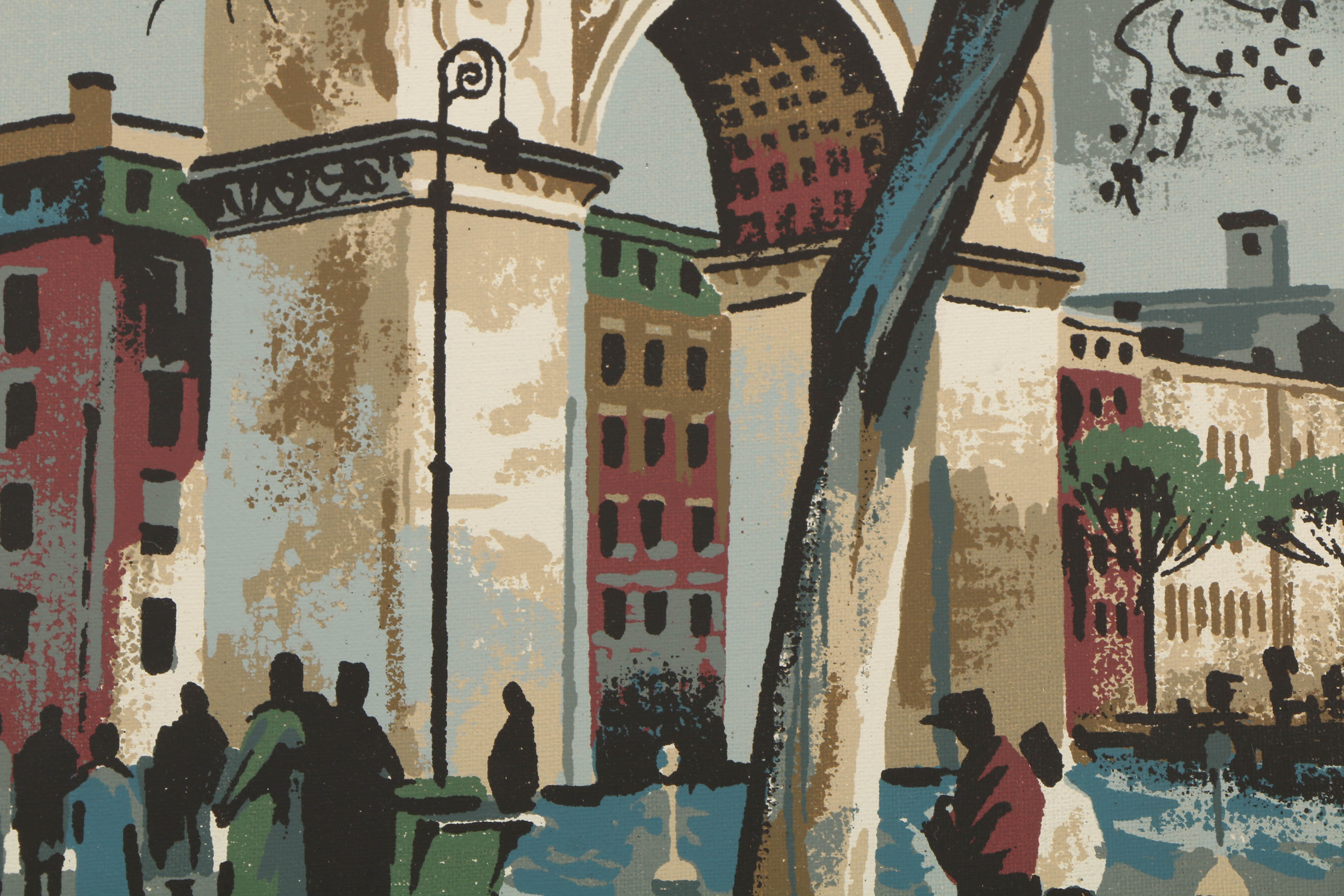 Collection of Mark Coomer Serigraphs on Boards of Genre Scenes