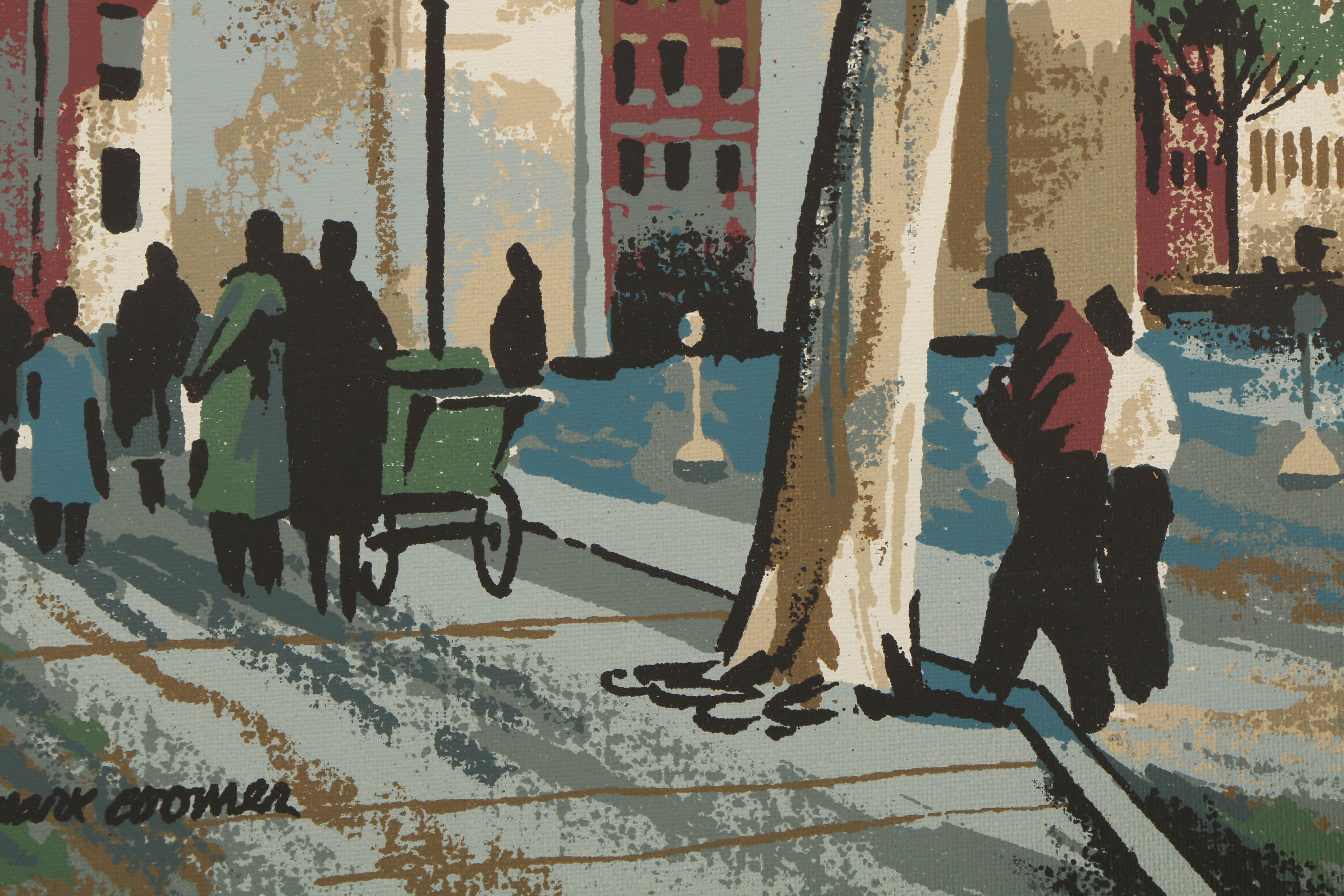 Collection of Mark Coomer Serigraphs on Boards of Genre Scenes