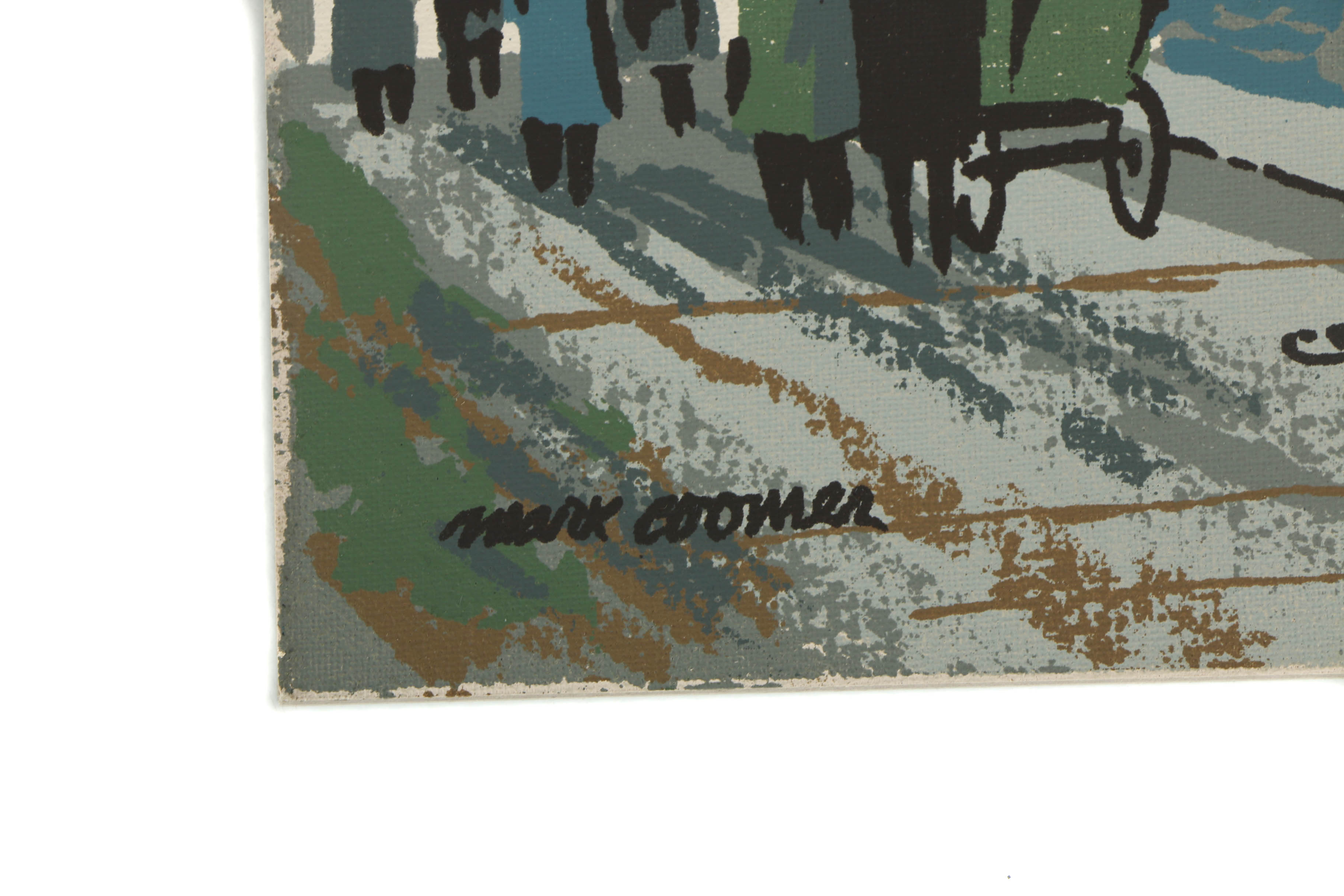 Collection of Mark Coomer Serigraphs on Boards of Genre Scenes
