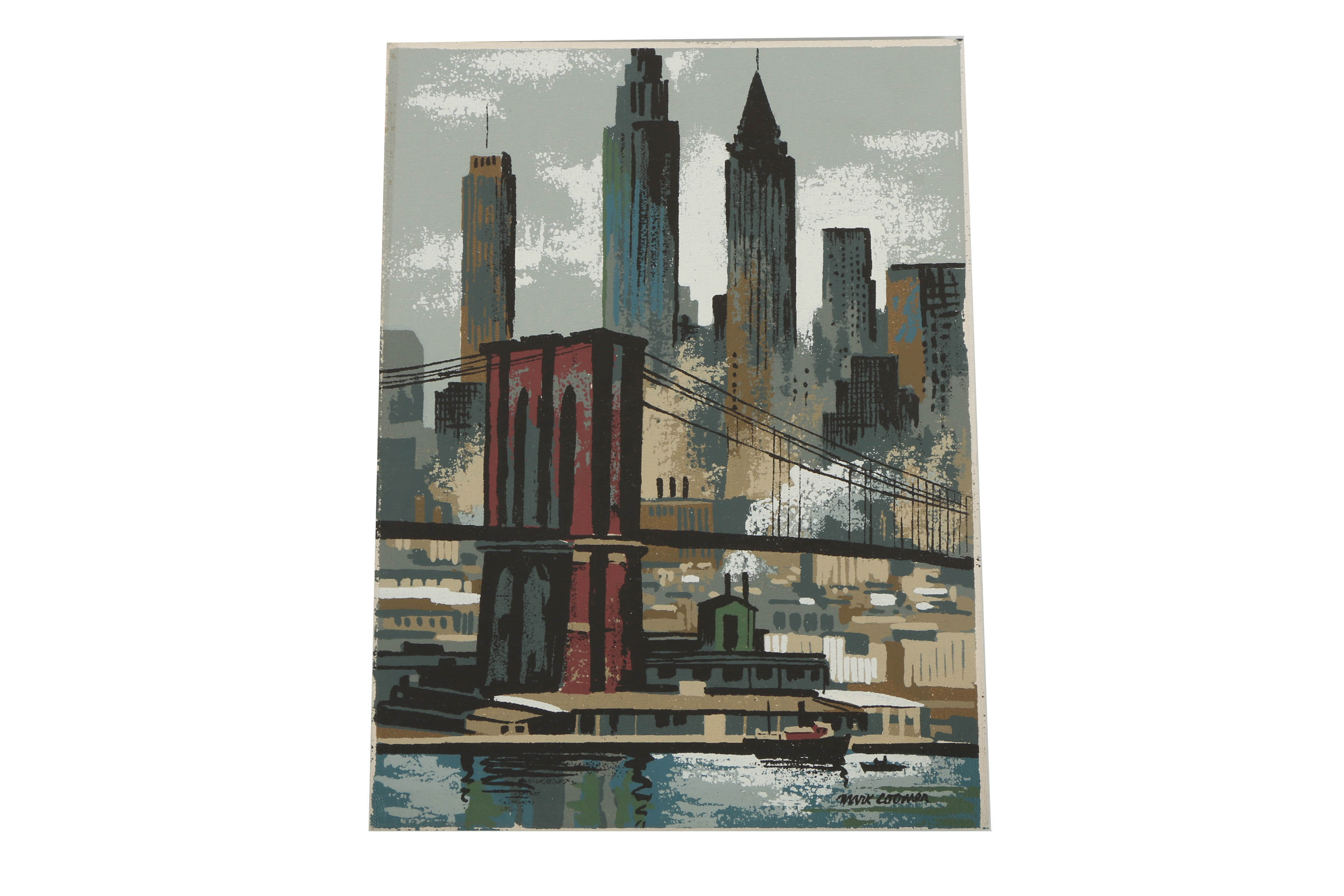 Collection of Mark Coomer Serigraphs on Boards of Genre Scenes
