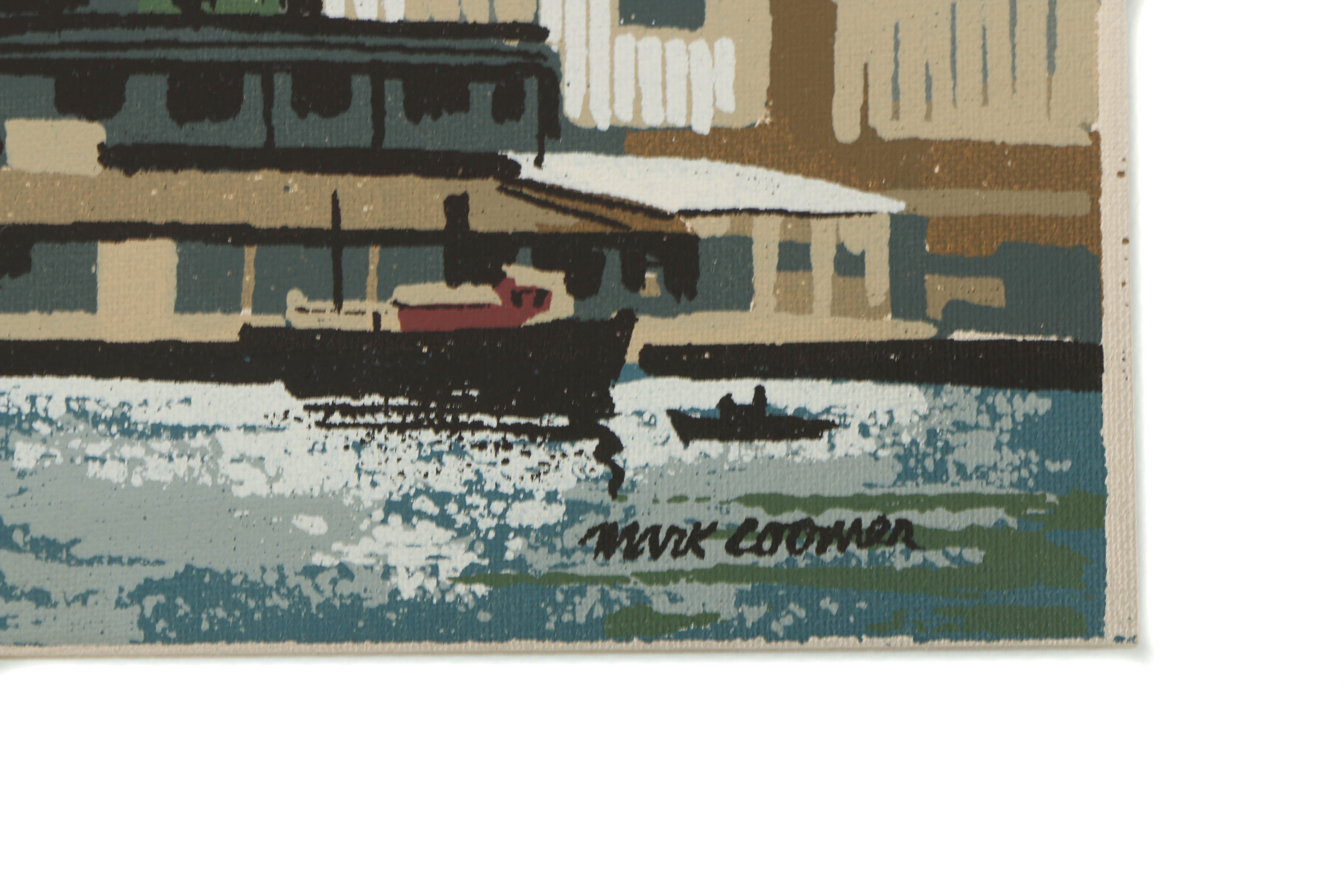 Collection of Mark Coomer Serigraphs on Boards of Genre Scenes