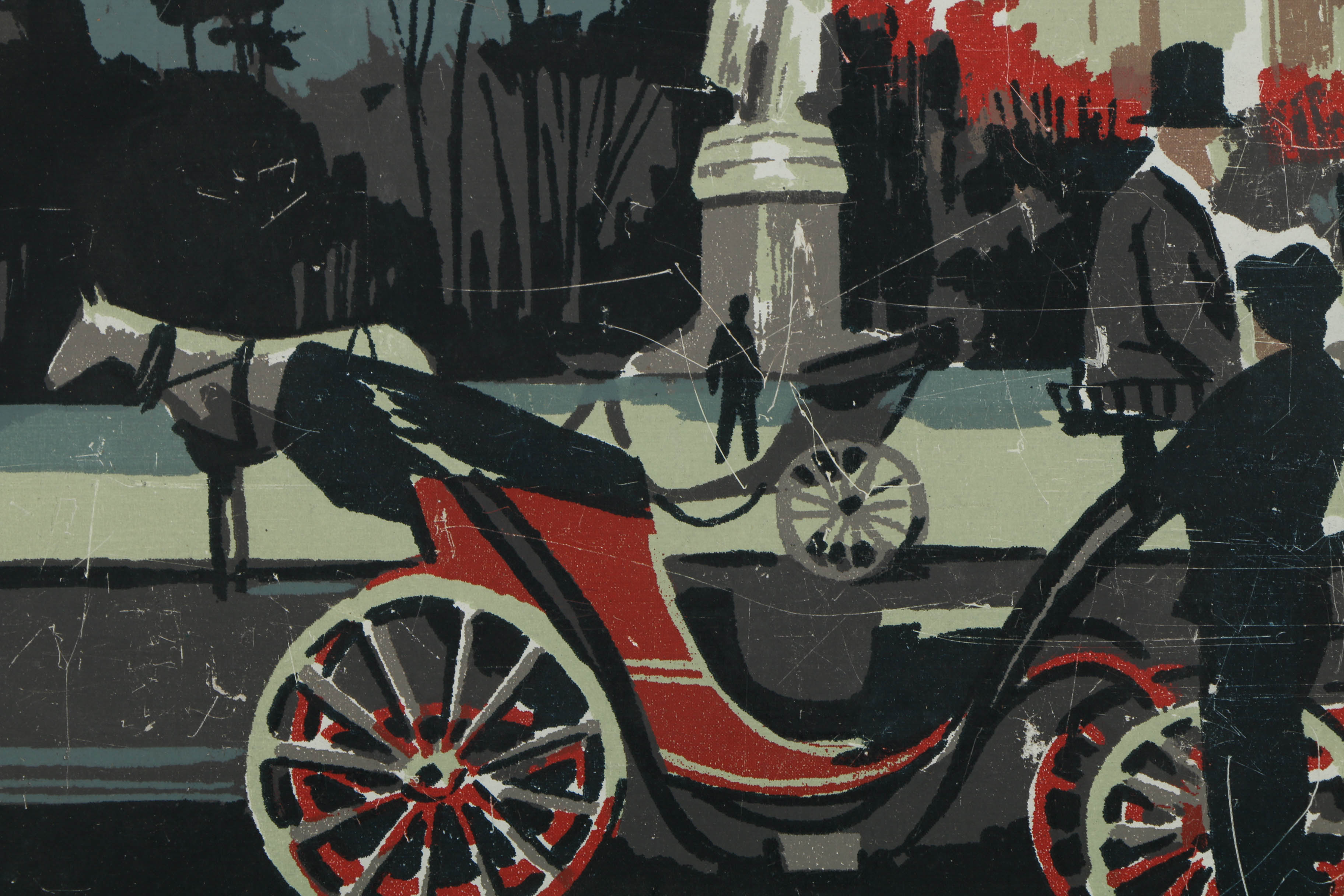 Collection of Mark Coomer Serigraphs on Boards of Architectural Landscapes