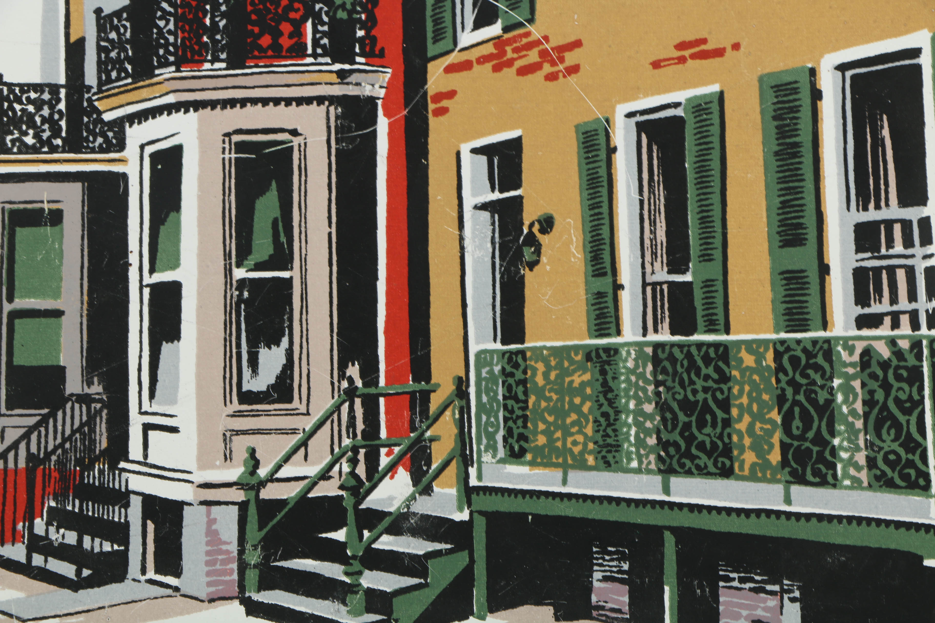 Collection of Mark Coomer Serigraphs on Boards of Architectural Landscapes