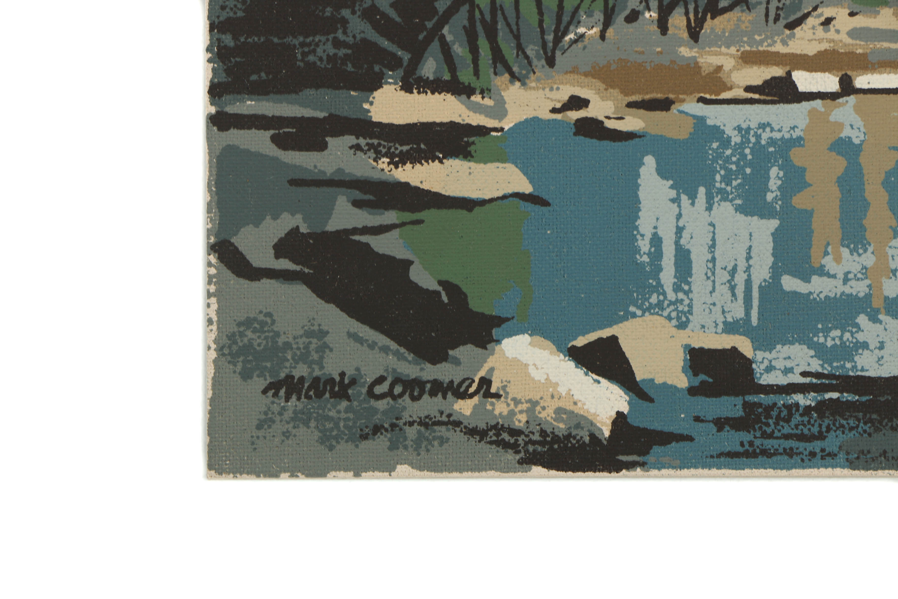 Collection of Mark Coomer Serigraphs on Boards of Architectural Landscapes