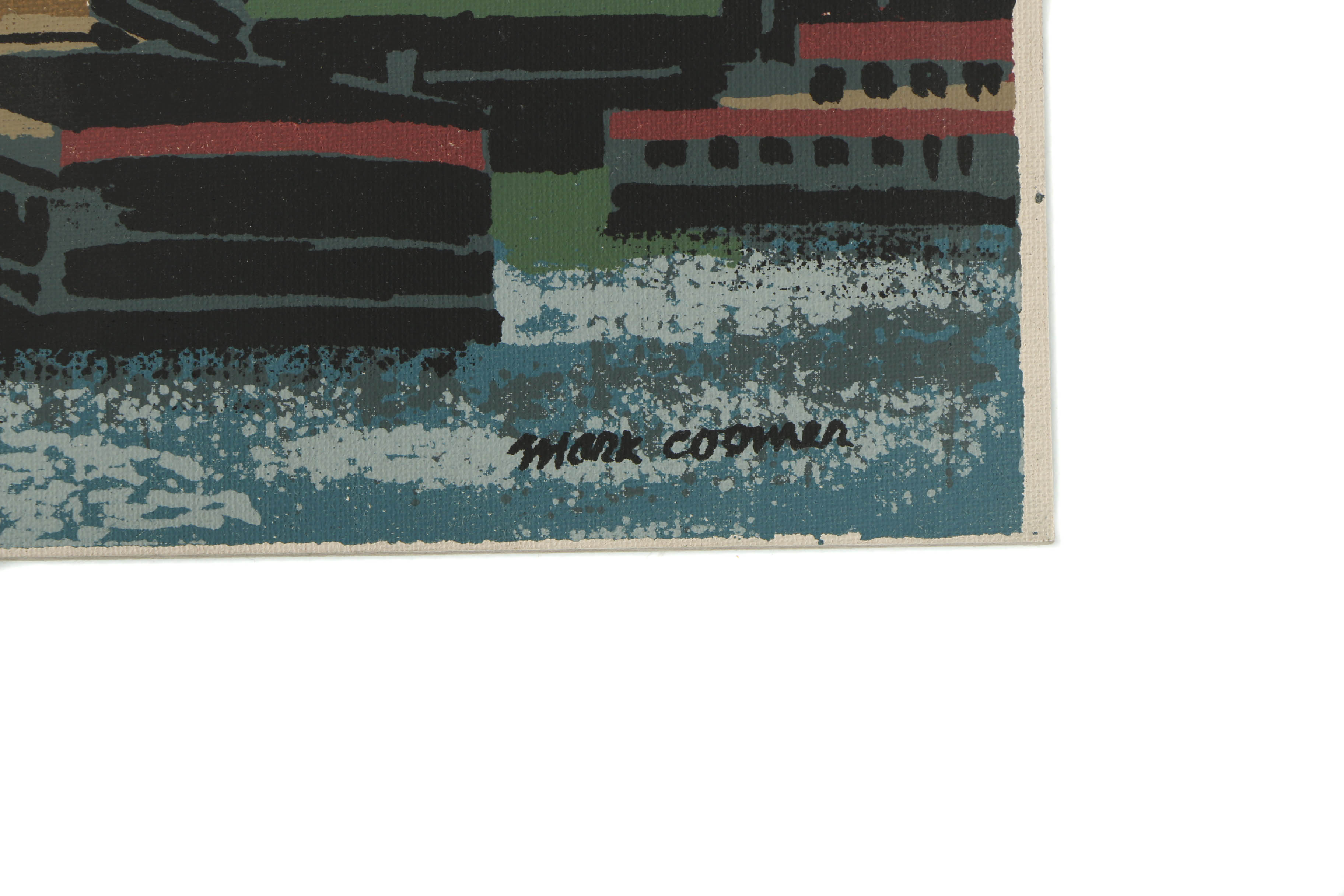 Collection of Mark Coomer Serigraphs on Boards of Architectural Landscapes