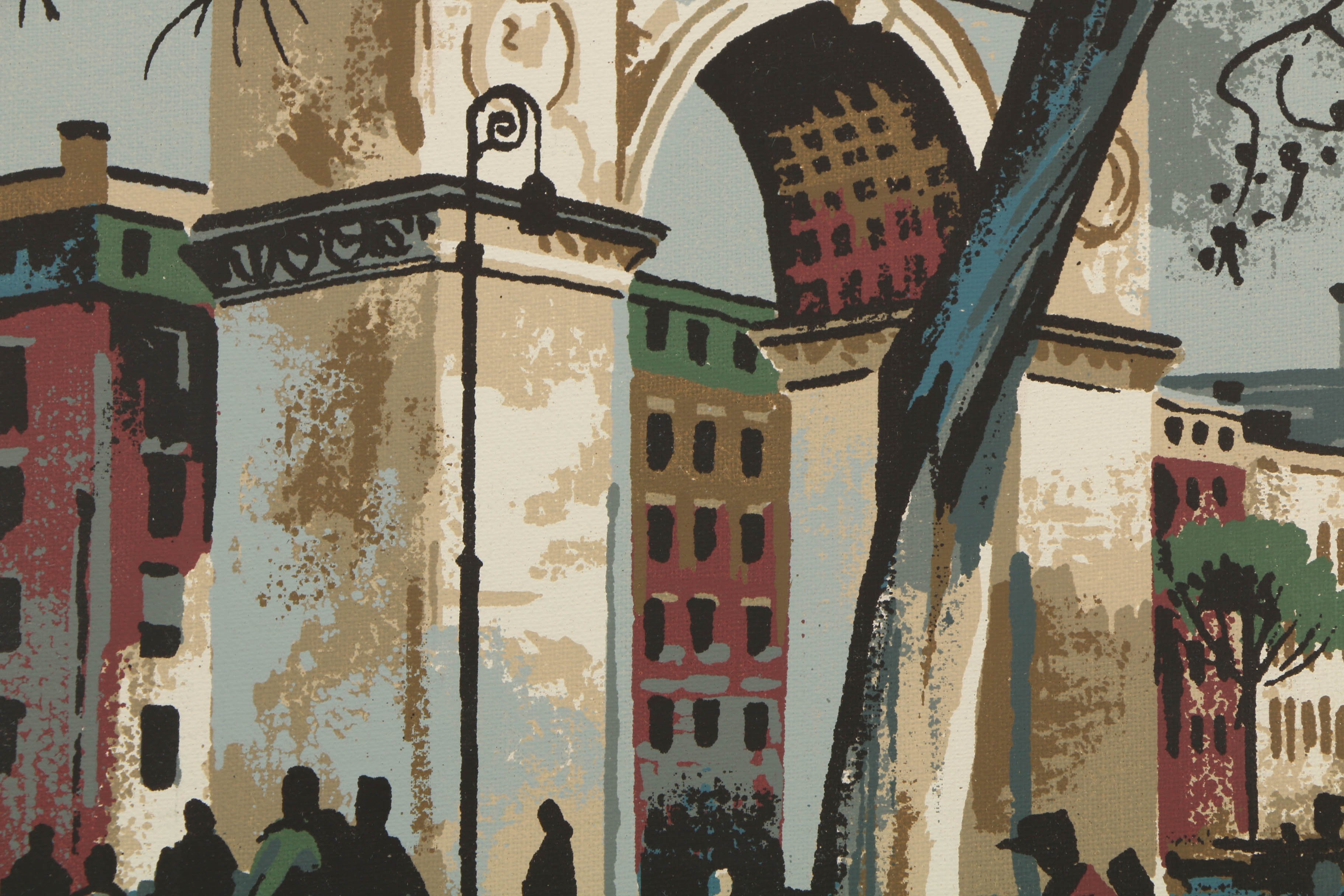 Collection of Mark Coomer Serigraphs on Boards of Architectural Landscapes