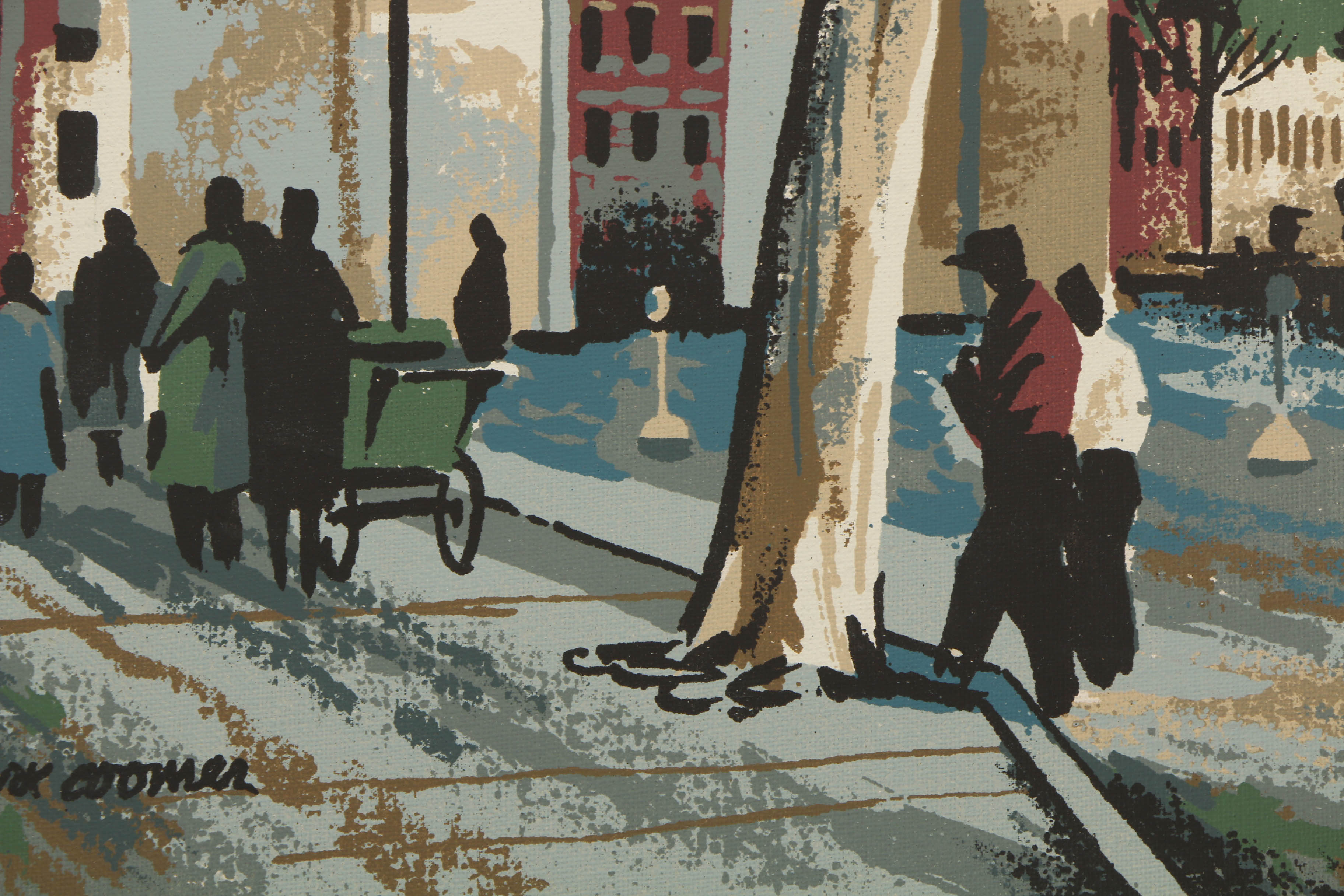 Collection of Mark Coomer Serigraphs on Boards of Architectural Landscapes