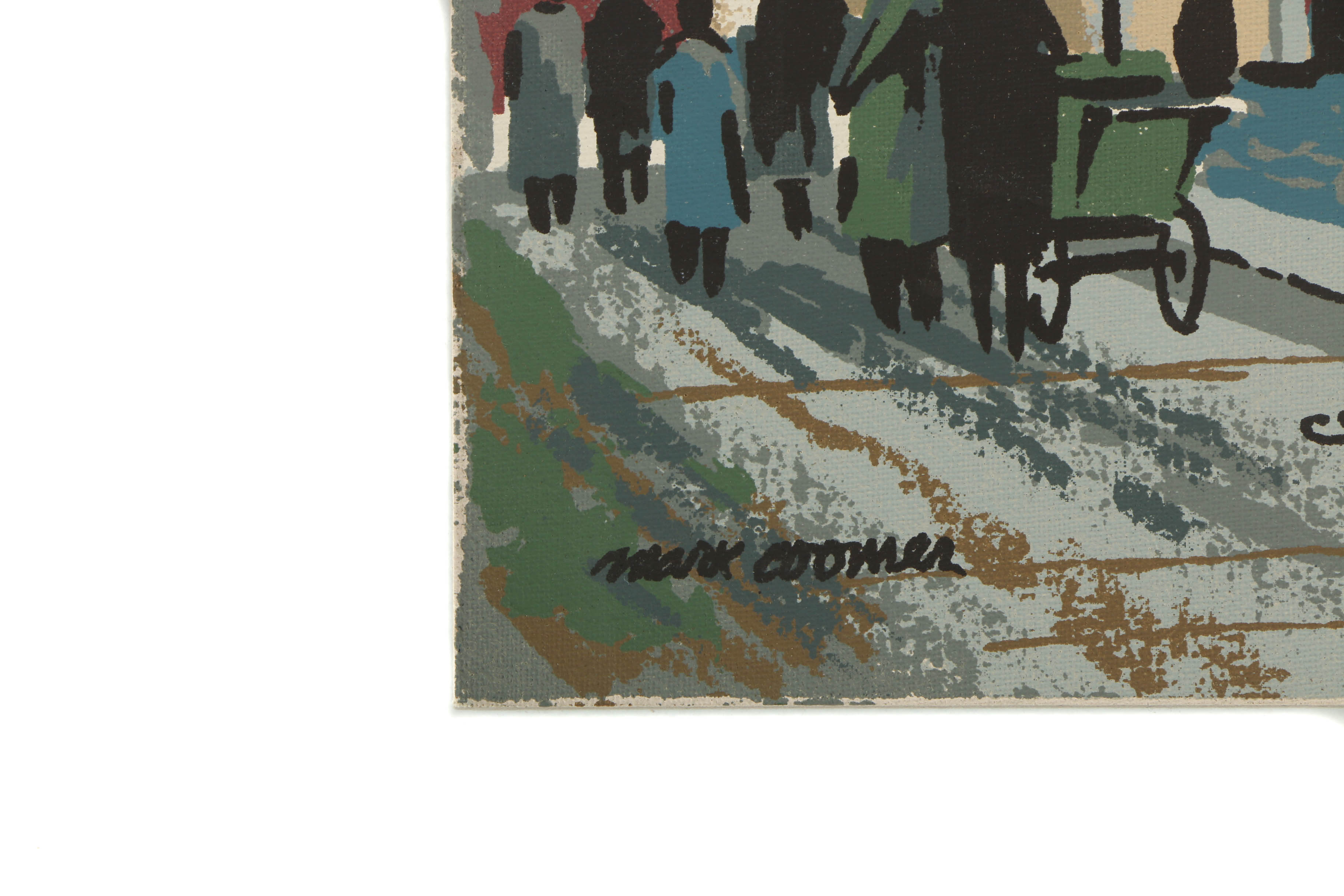 Collection of Mark Coomer Serigraphs on Boards of Architectural Landscapes