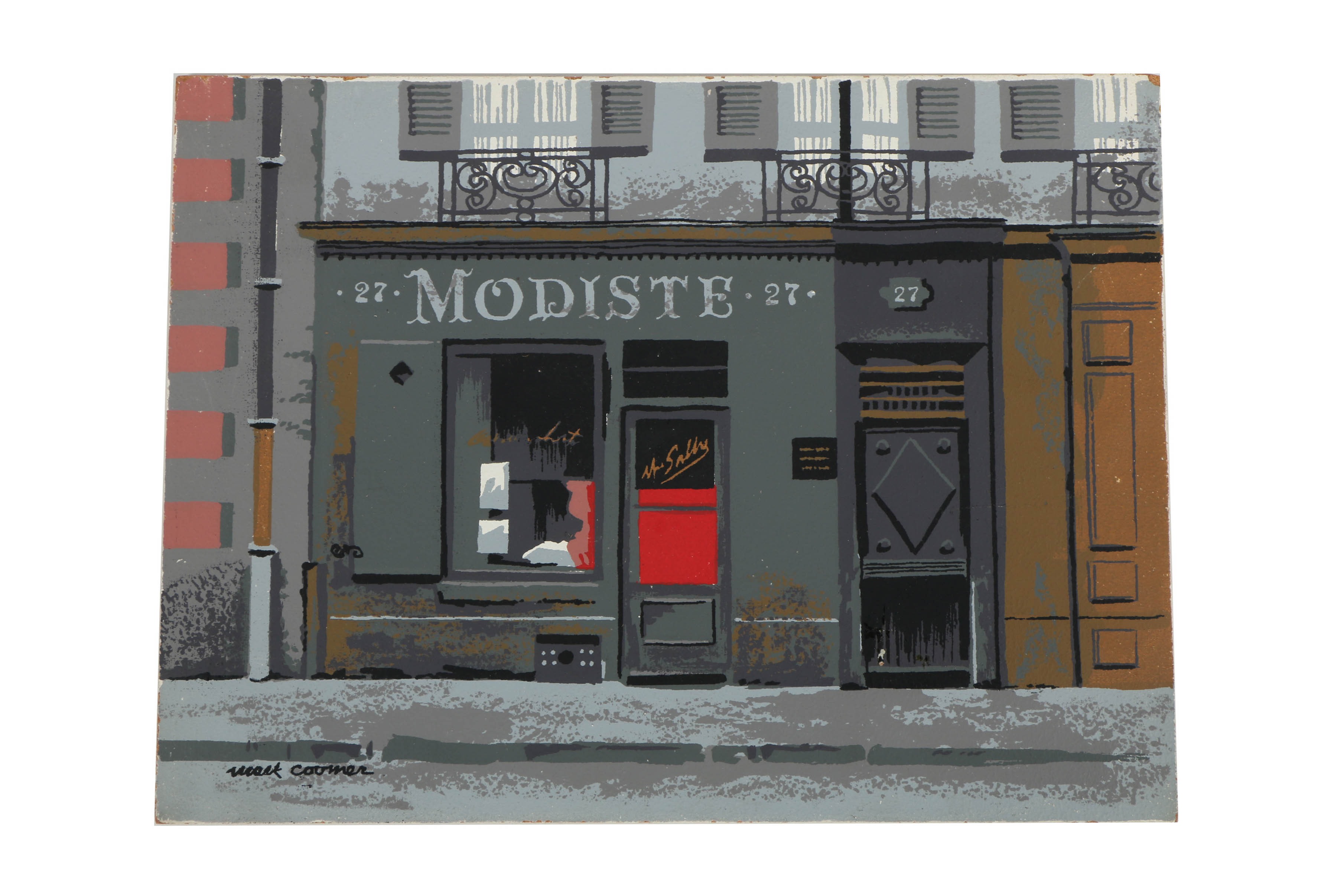 Collection of Mark Coomer Serigraphs on Boards of Street Scenes