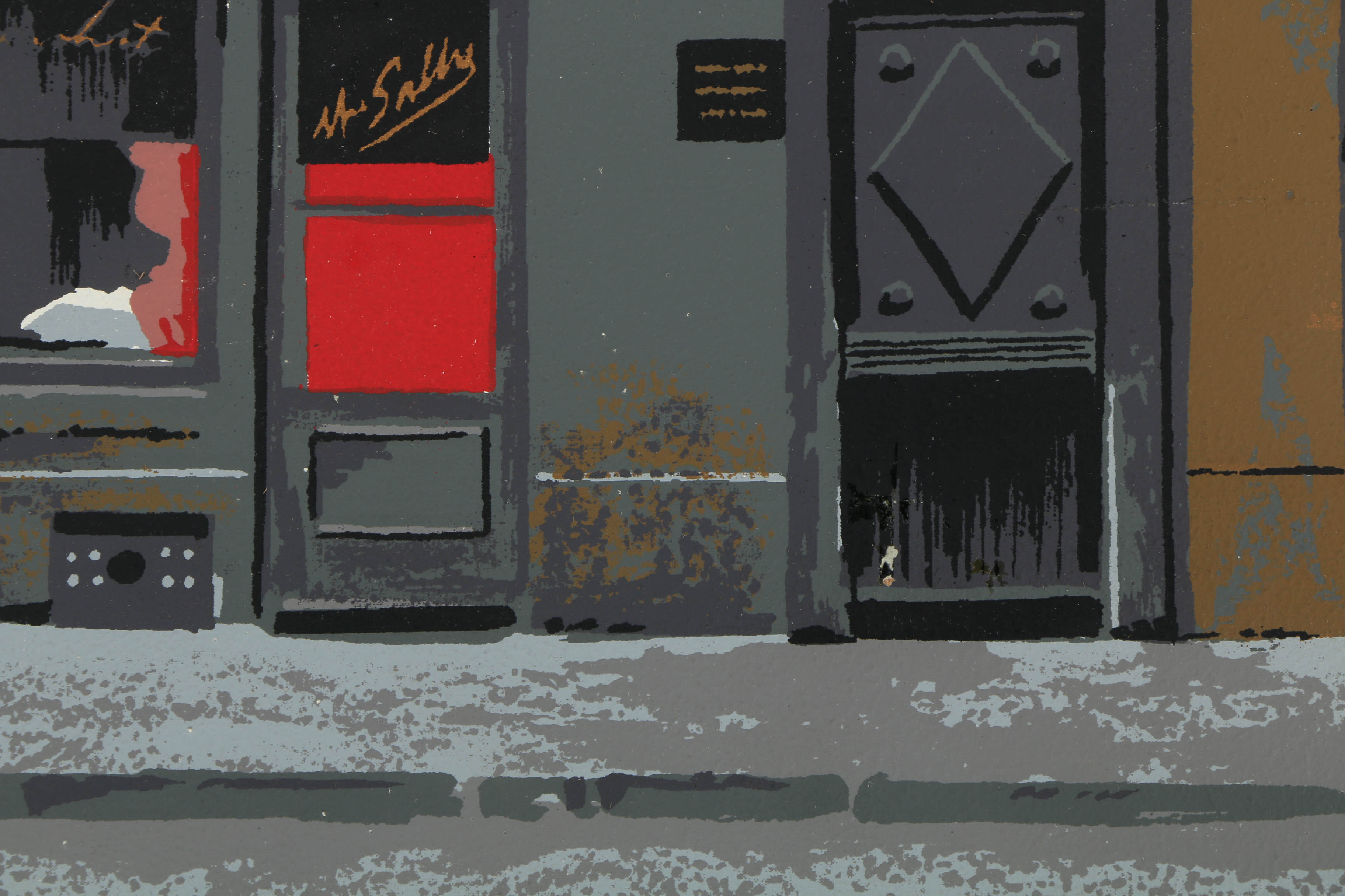 Collection of Mark Coomer Serigraphs on Boards of Street Scenes