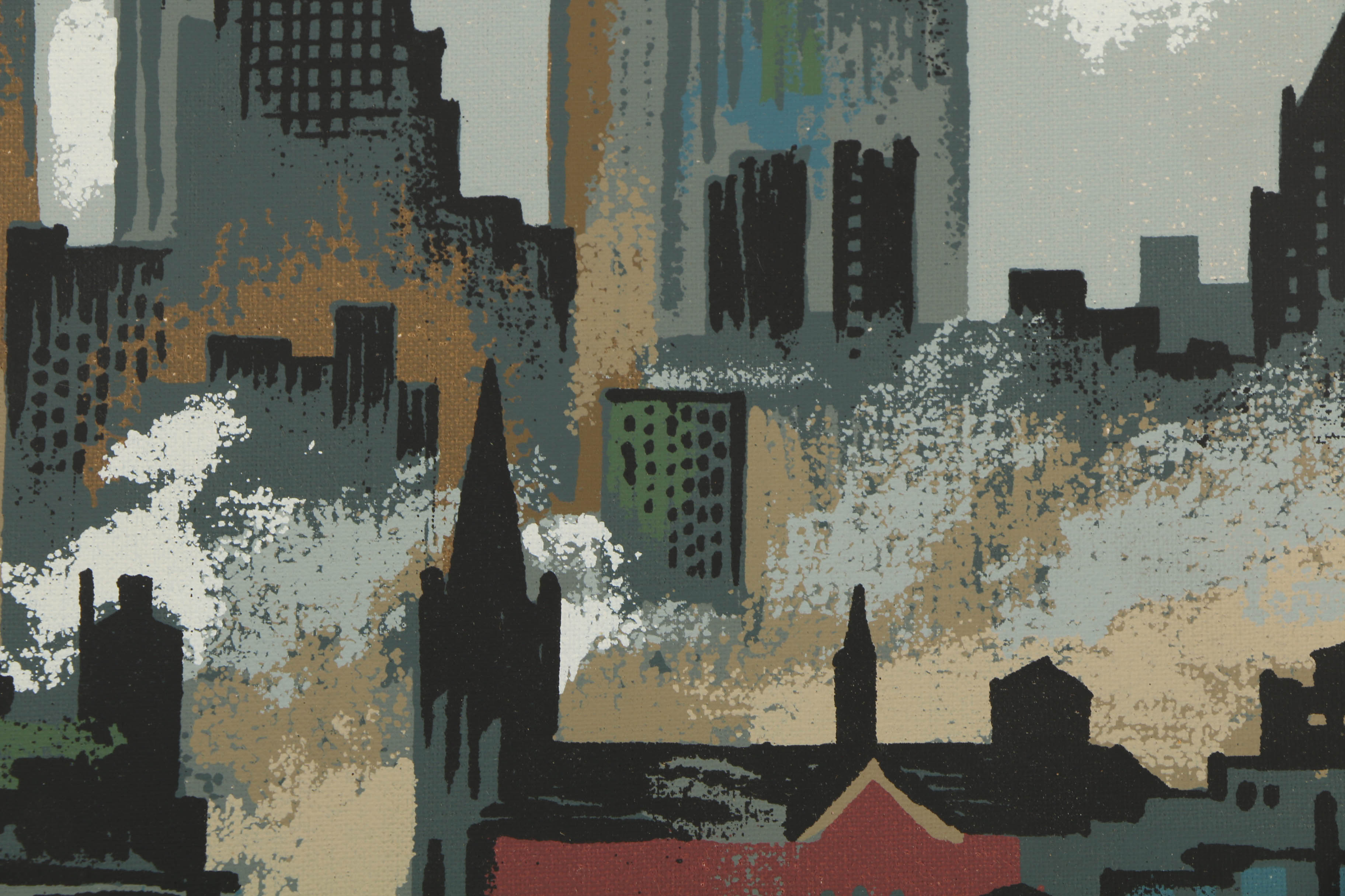 Collection of Mark Coomer Serigraphs on Boards of Street Scenes