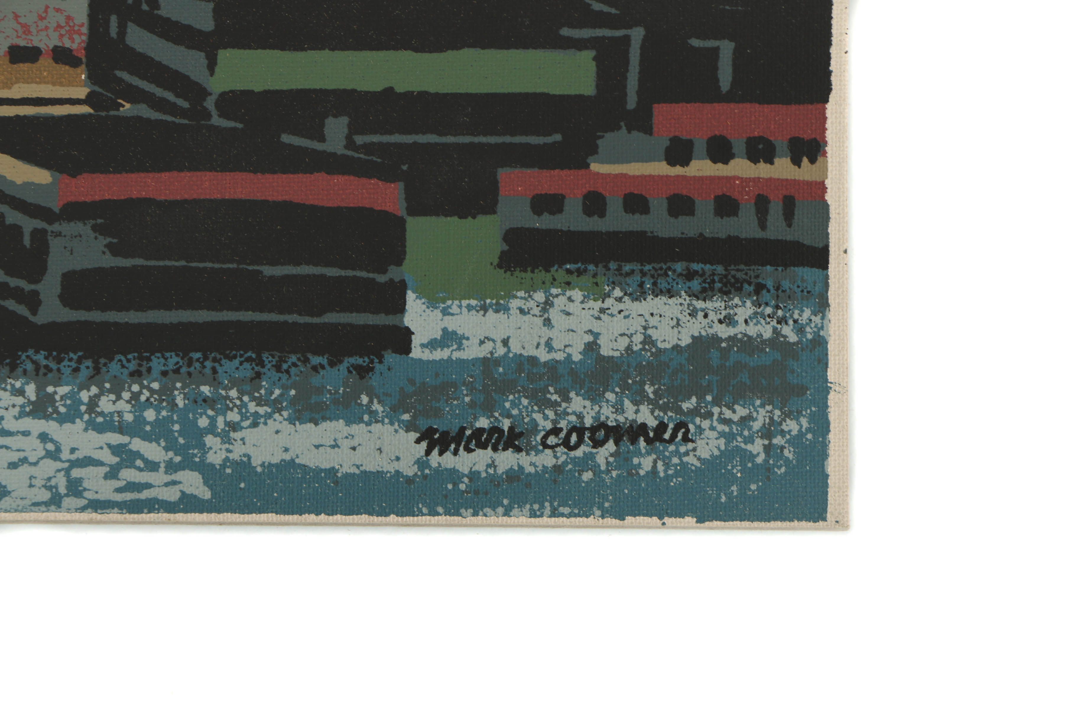 Collection of Mark Coomer Serigraphs on Boards of Street Scenes