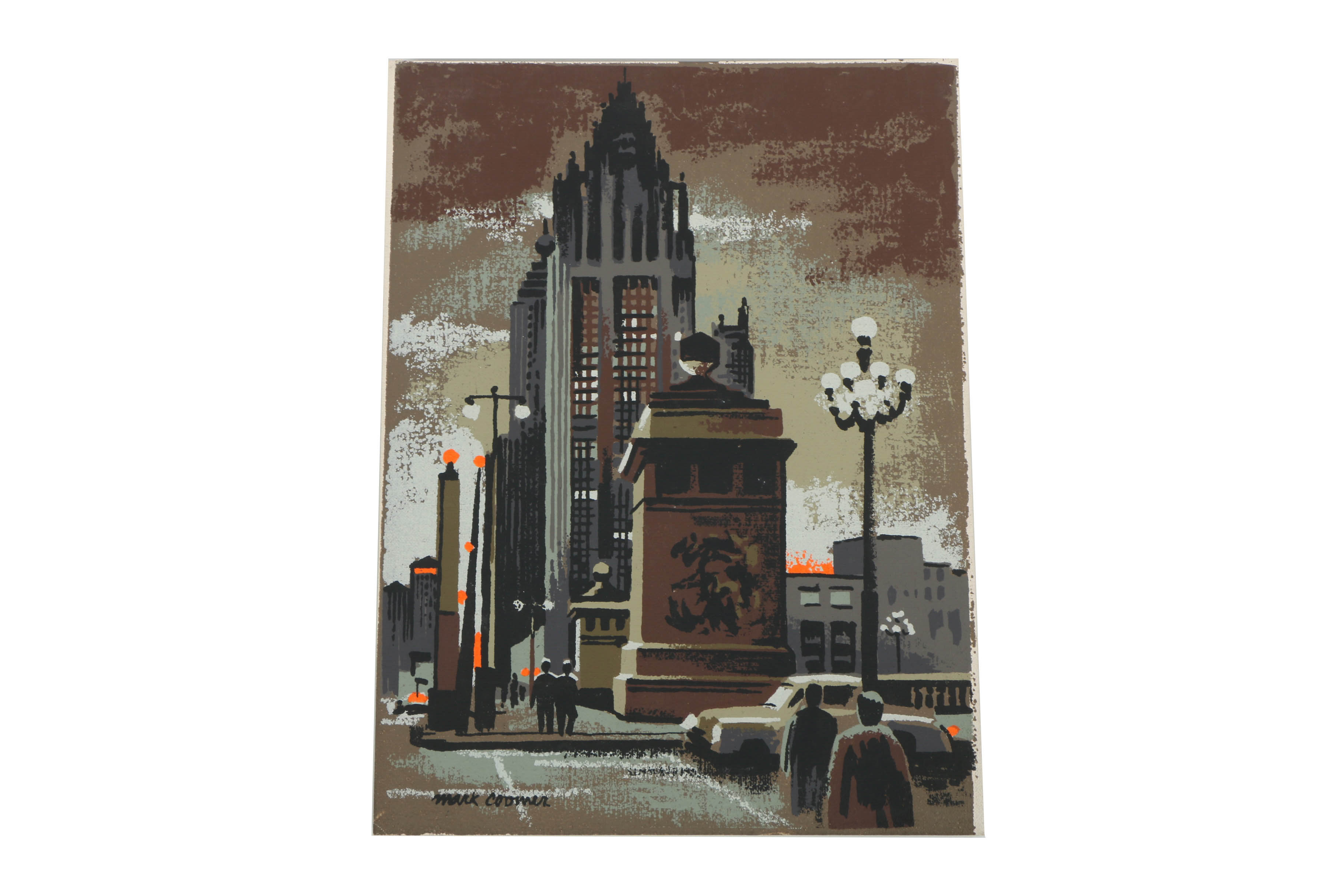 Collection of Mark Coomer Serigraphs on Boards of Street Scenes