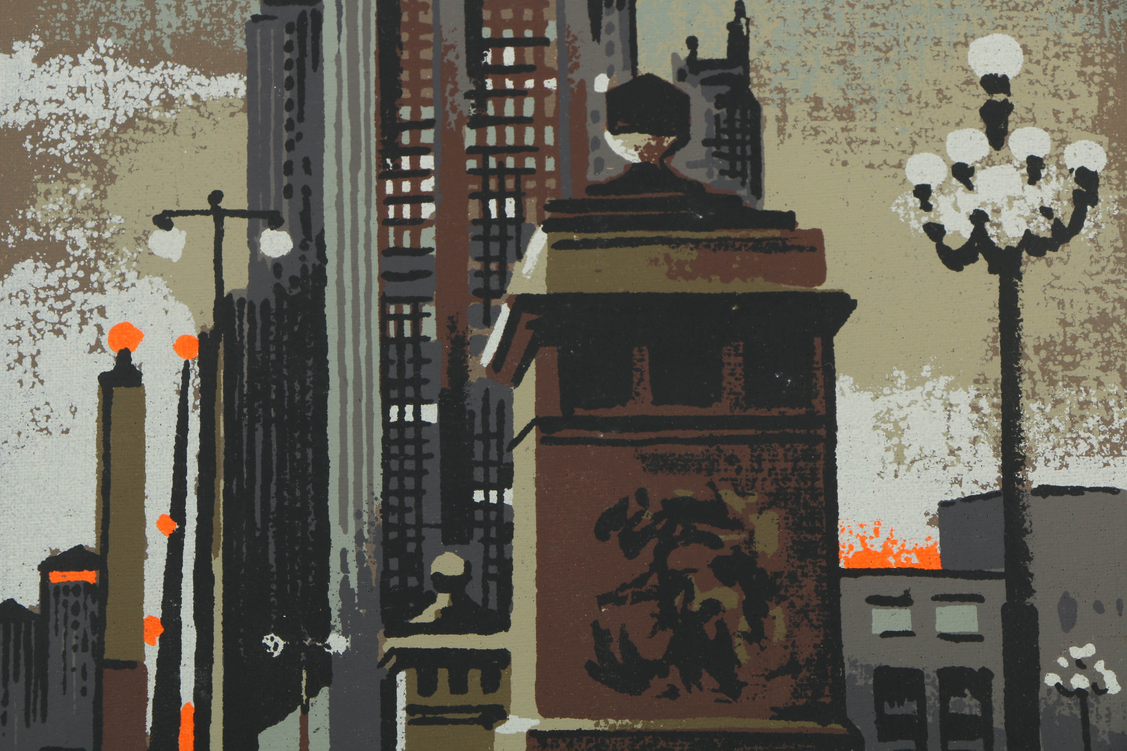 Collection of Mark Coomer Serigraphs on Boards of Street Scenes