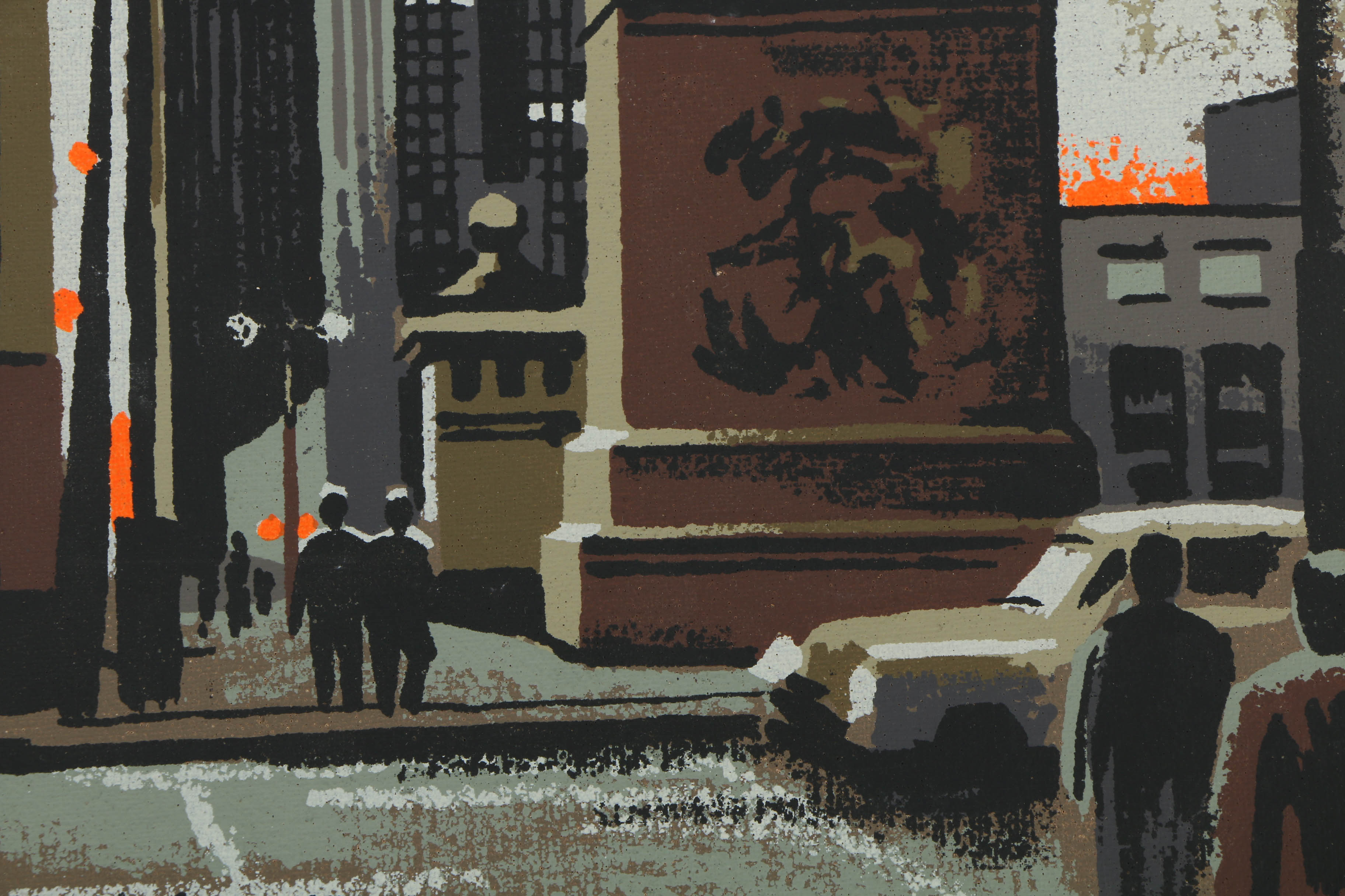 Collection of Mark Coomer Serigraphs on Boards of Street Scenes