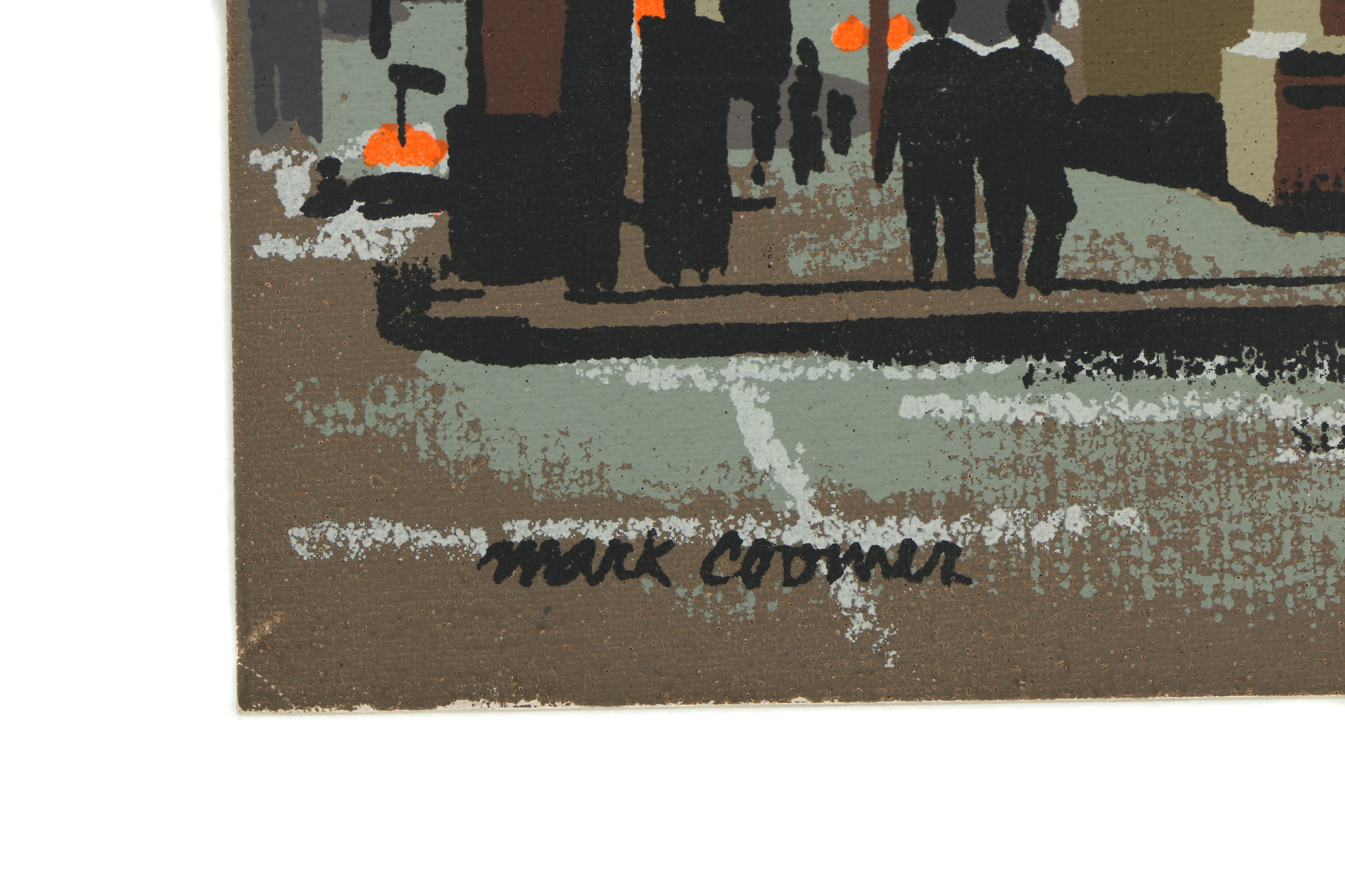 Collection of Mark Coomer Serigraphs on Boards of Street Scenes