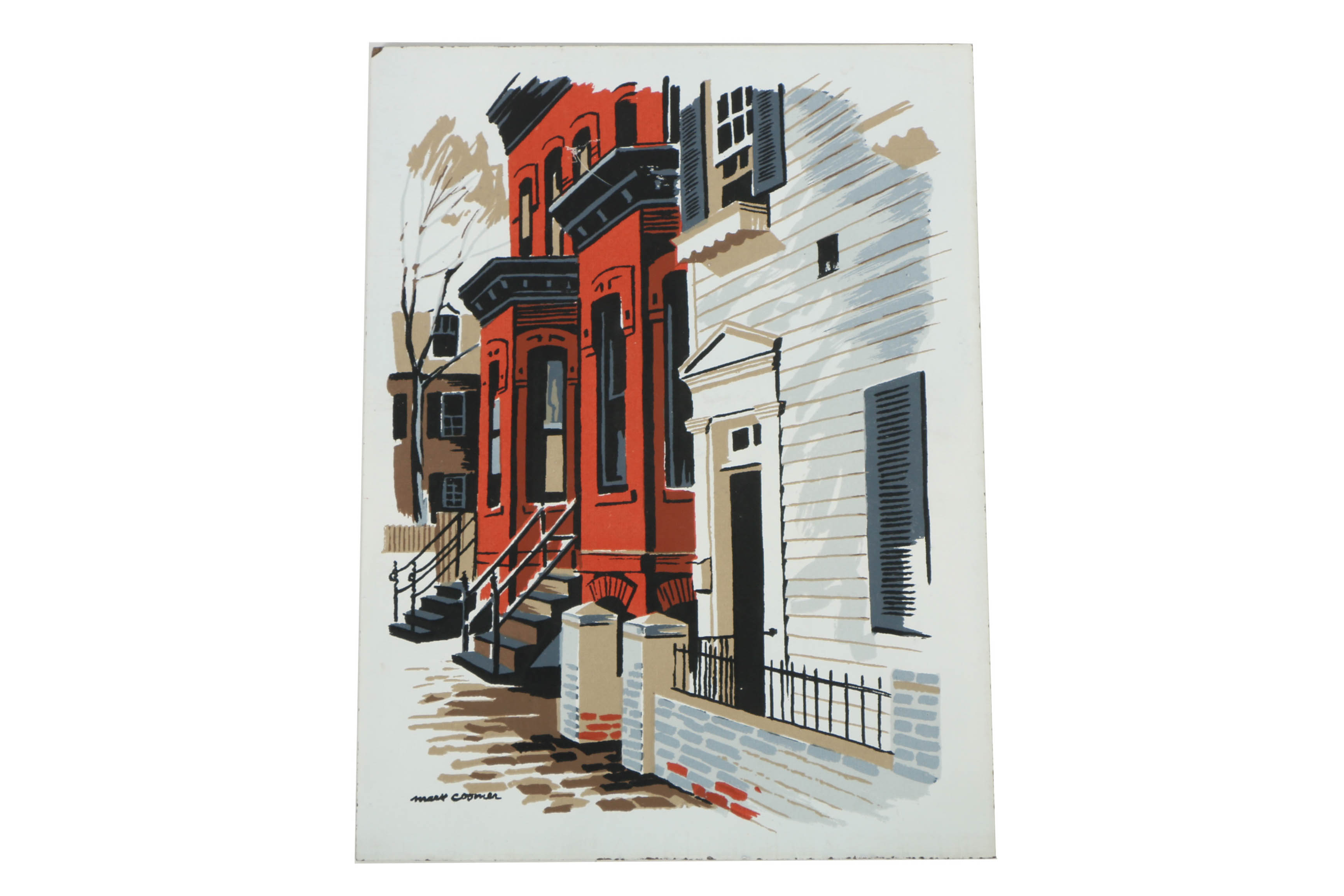 Collection of Mark Coomer Serigraphs on Boards of Street Scenes
