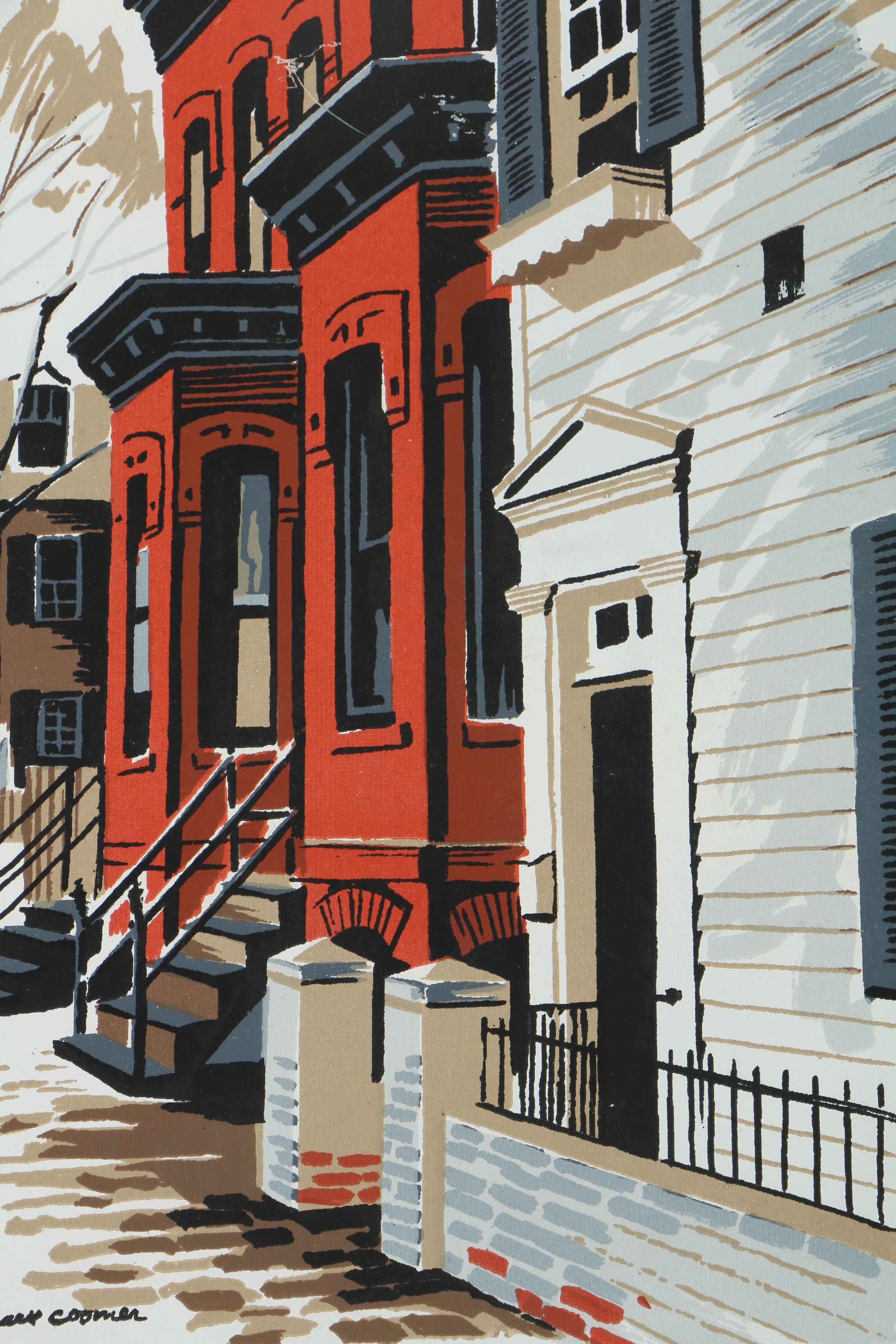 Collection of Mark Coomer Serigraphs on Boards of Street Scenes