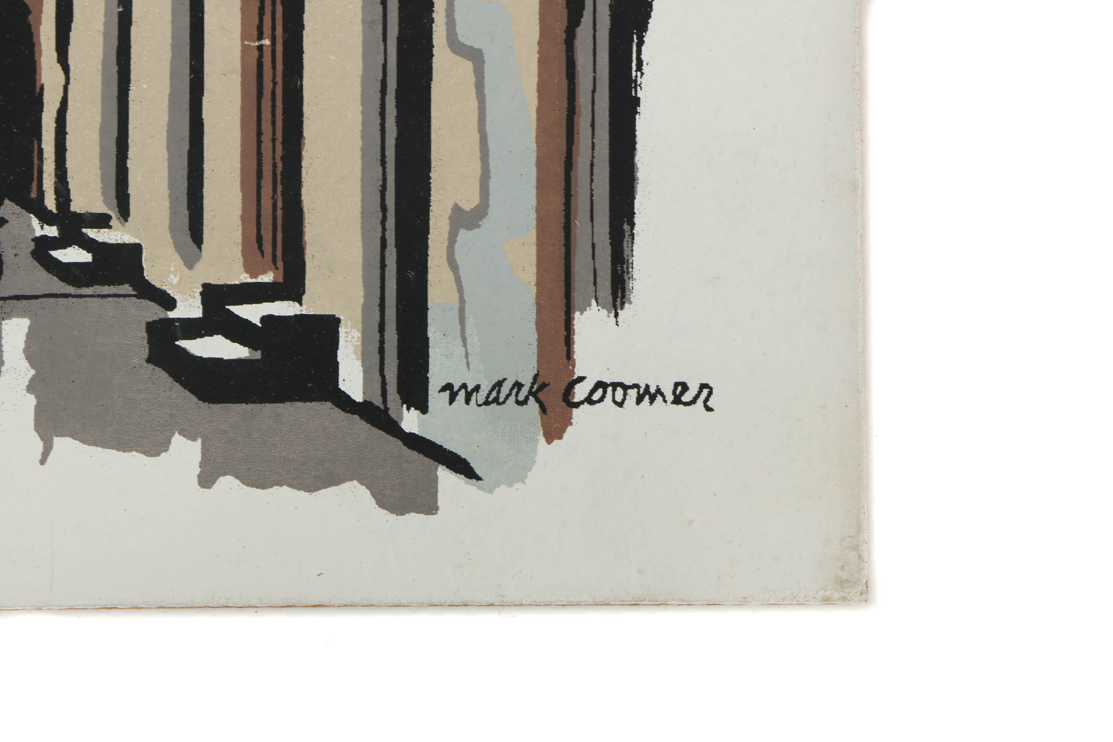 Collection of Mark Coomer Serigraphs on Boards of Street Scenes