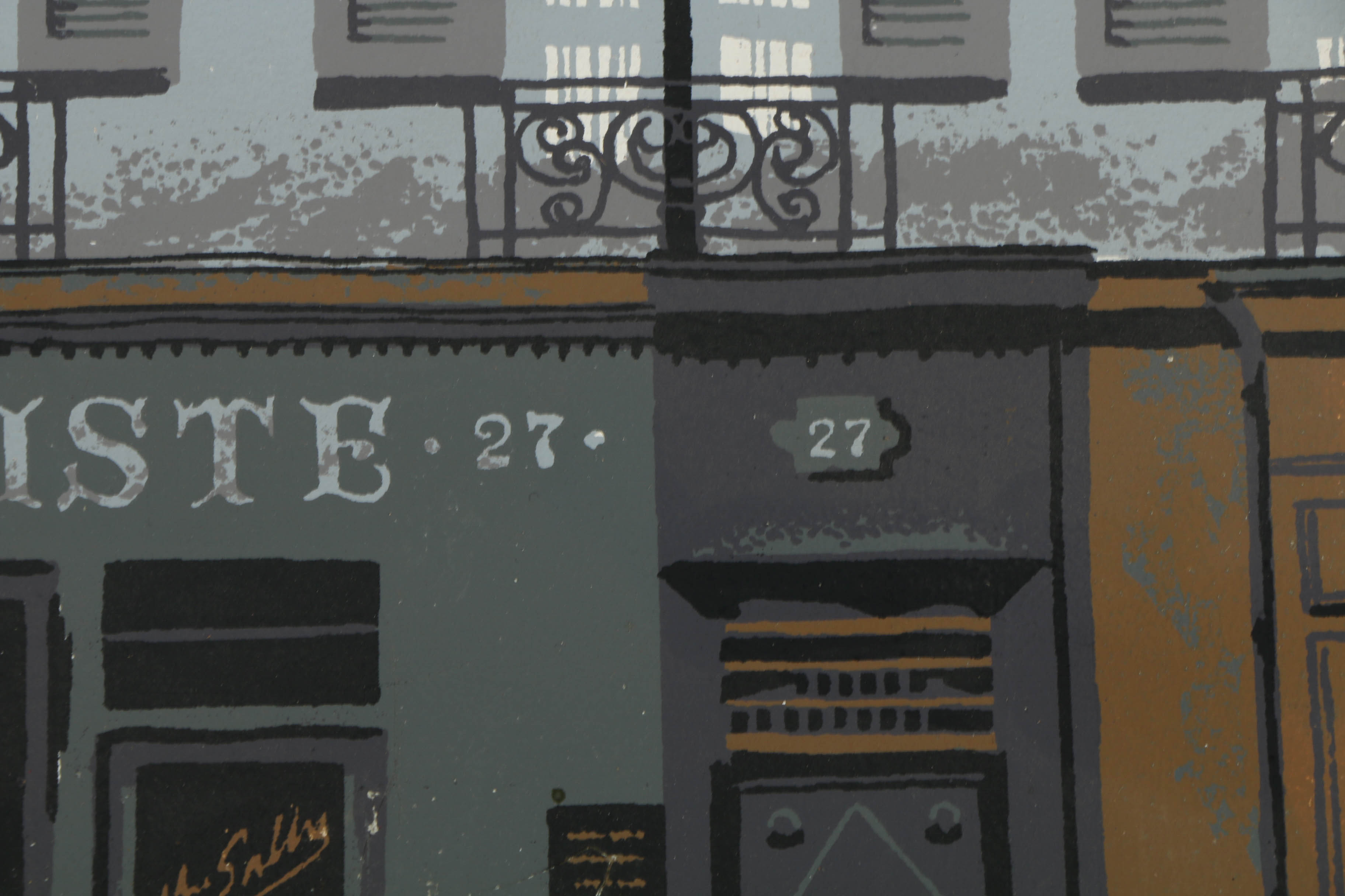 Collection of Mark Coomer Serigraphs on Boards of Street Scenes