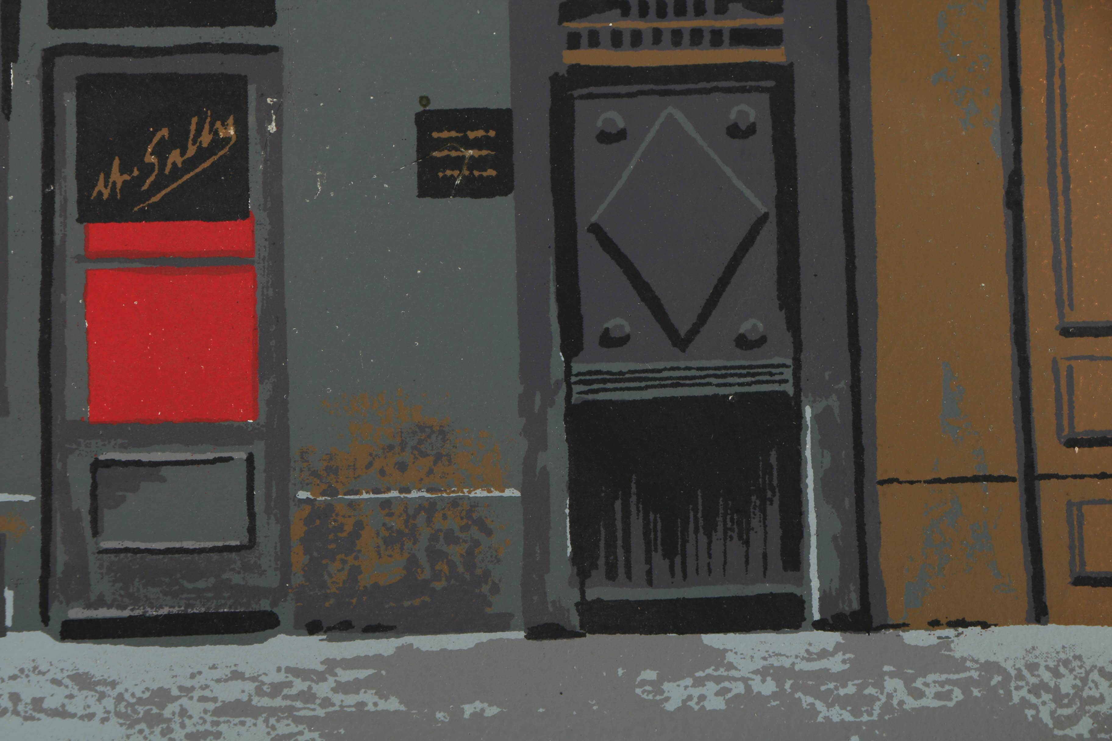 Collection of Mark Coomer Serigraphs on Boards of Street Scenes