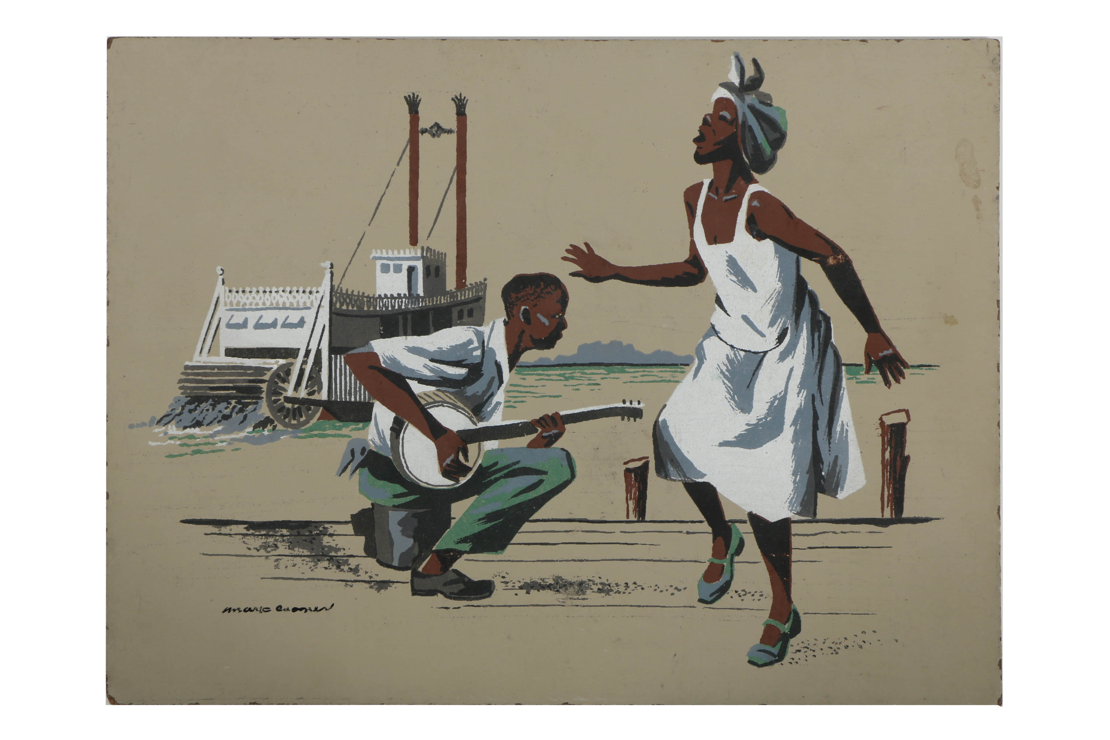 Collection of Mark Coomer Serigraphs on Boards of Street Scenes