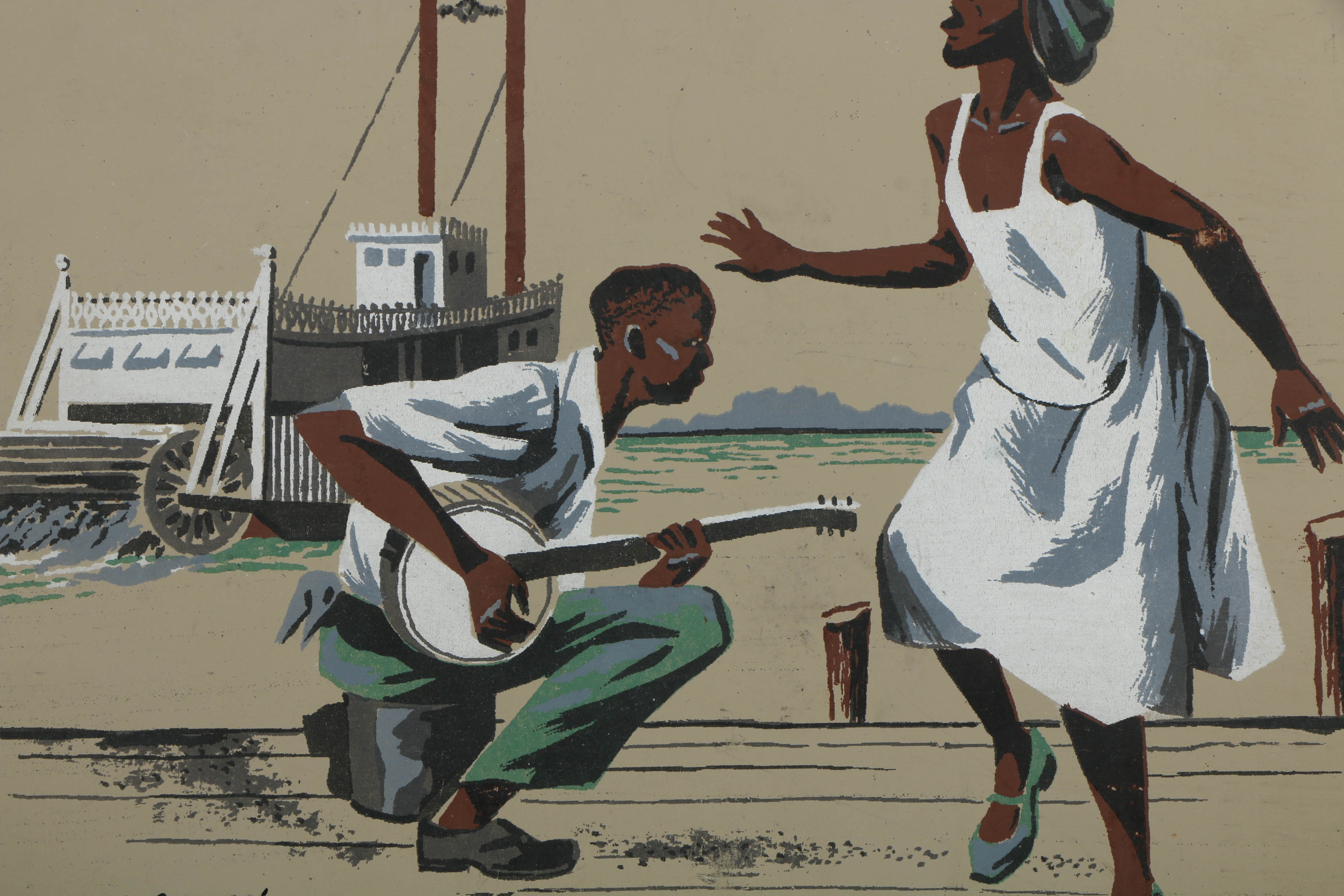 Collection of Mark Coomer Serigraphs on Boards of Street Scenes