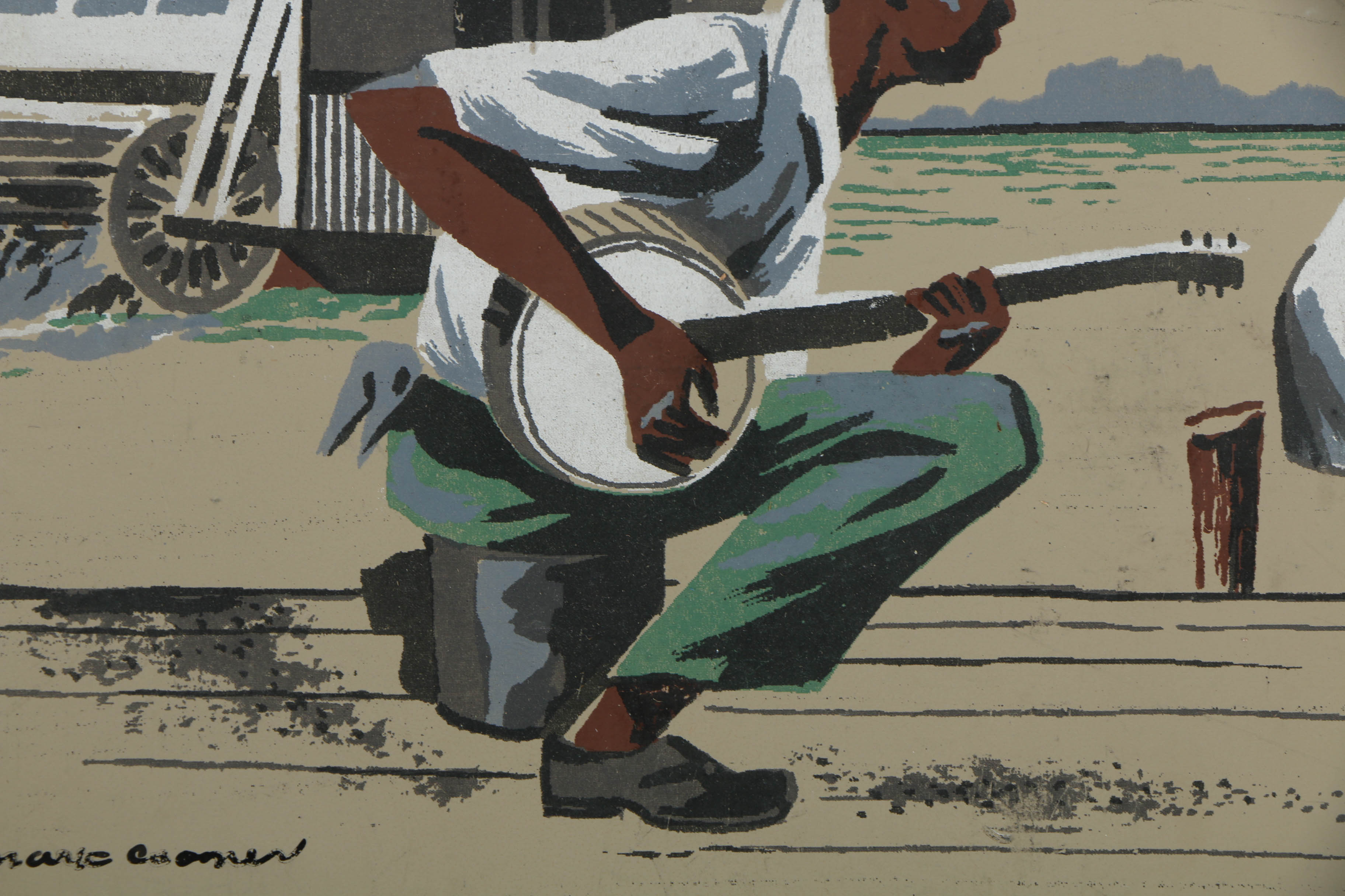 Collection of Mark Coomer Serigraphs on Boards of Street Scenes