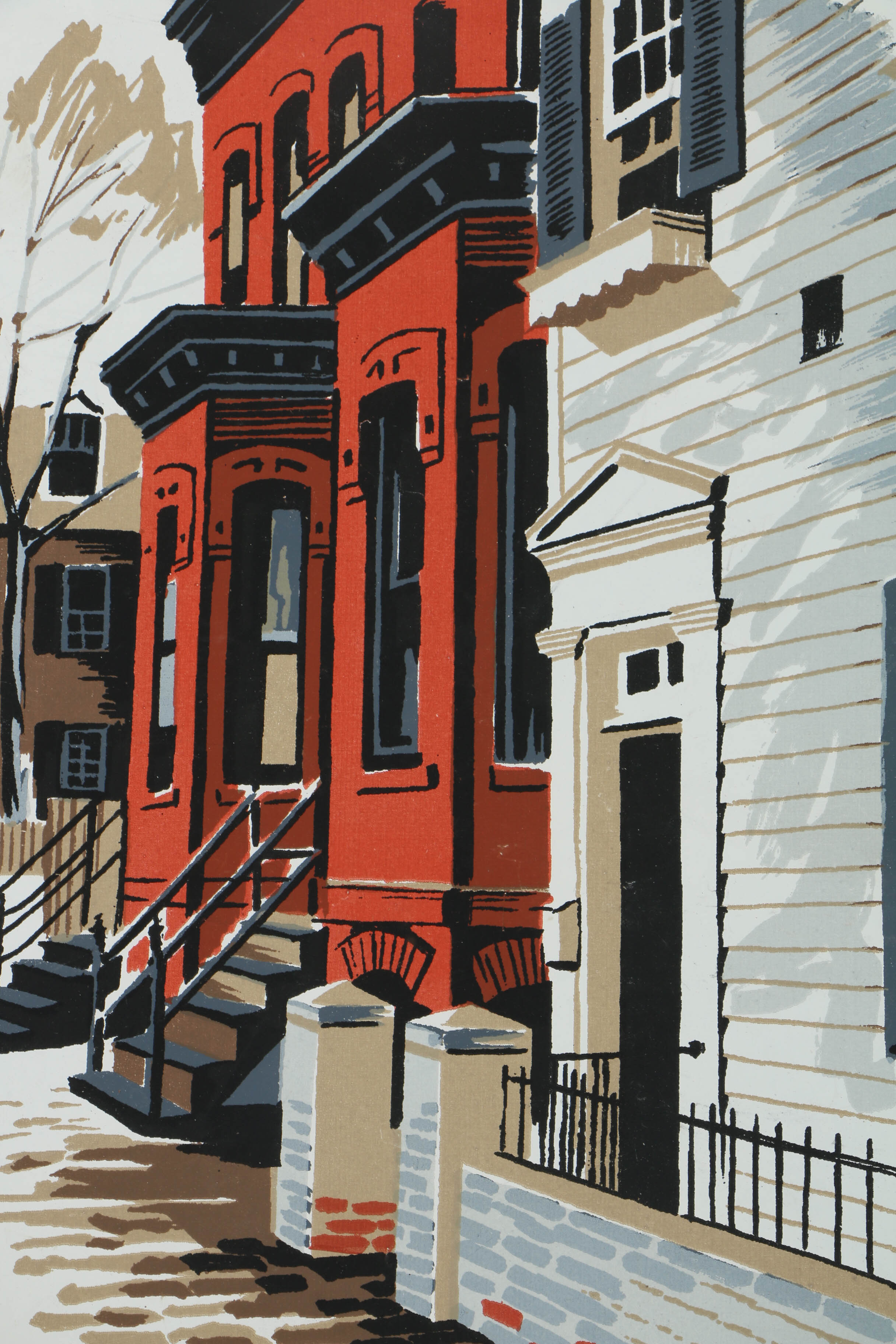 Collection of Mark Coomer Serigraphs on Boards of Street Scenes