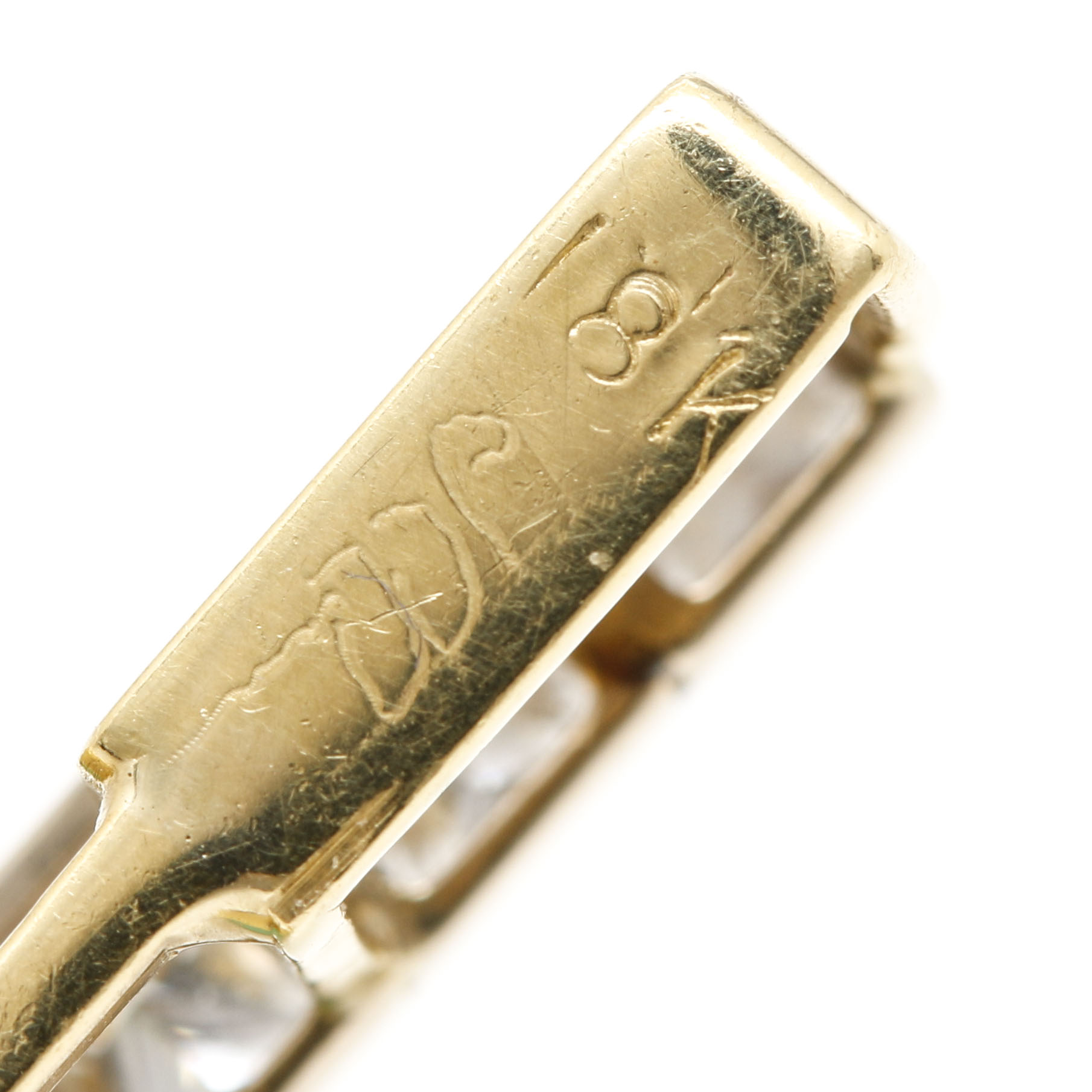 18K Yellow Gold Turquoise and Diamond Pendant With 14K Yellow Gold Accents