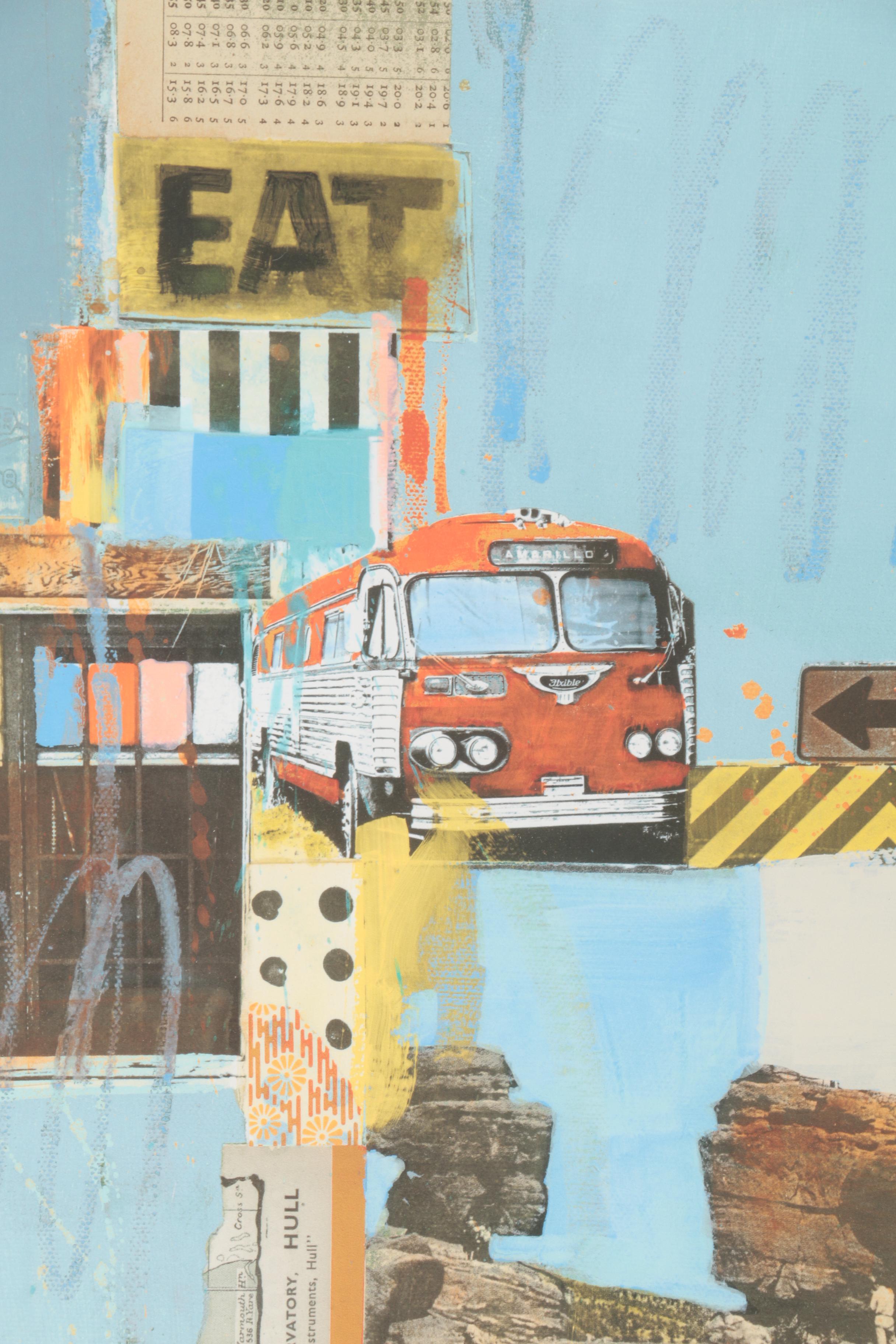 Maureen Brouillette Limited Edition Giclee "Bus to Amarillo II"