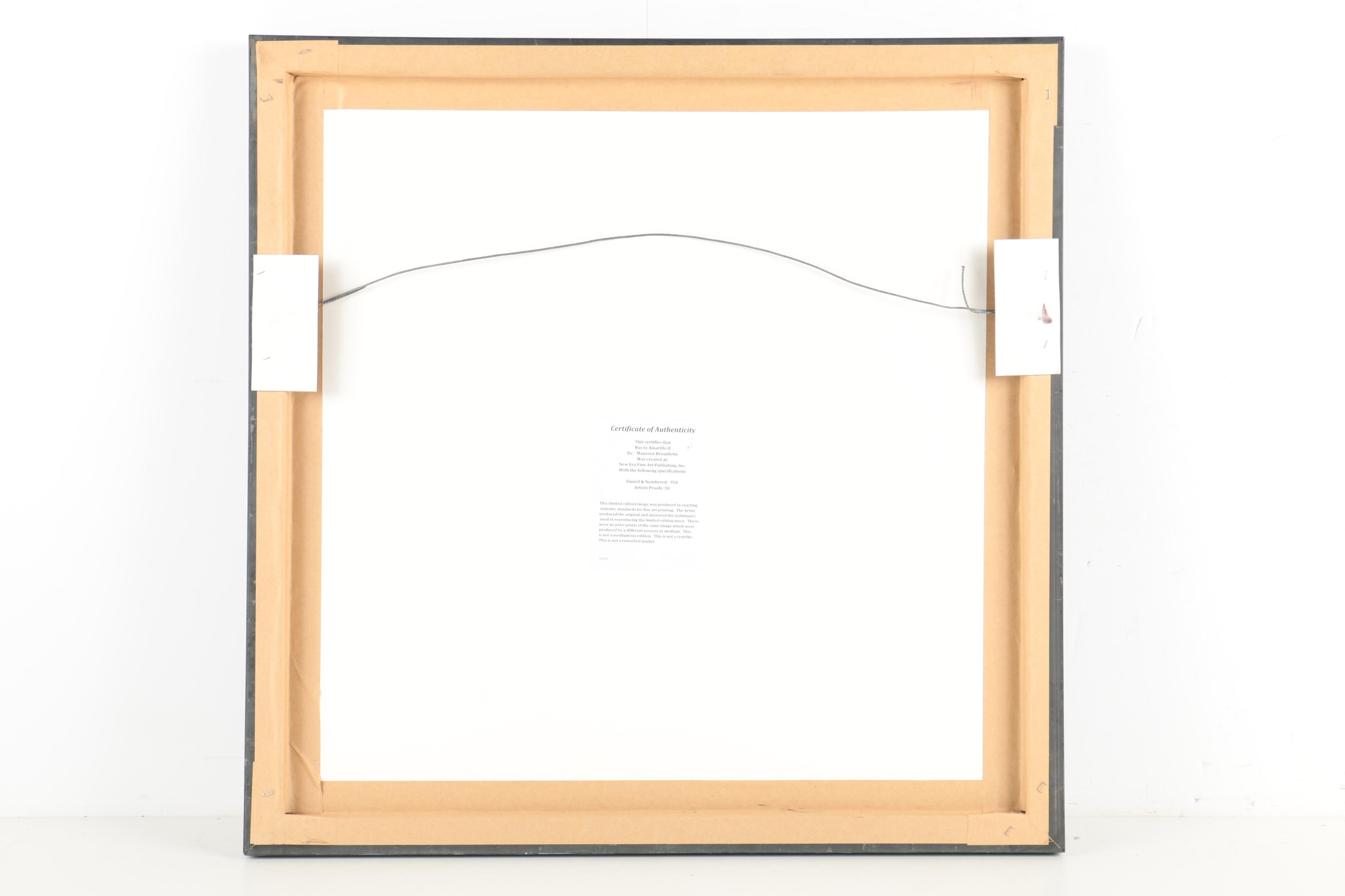 Maureen Brouillette Limited Edition Giclee "Bus to Amarillo II"