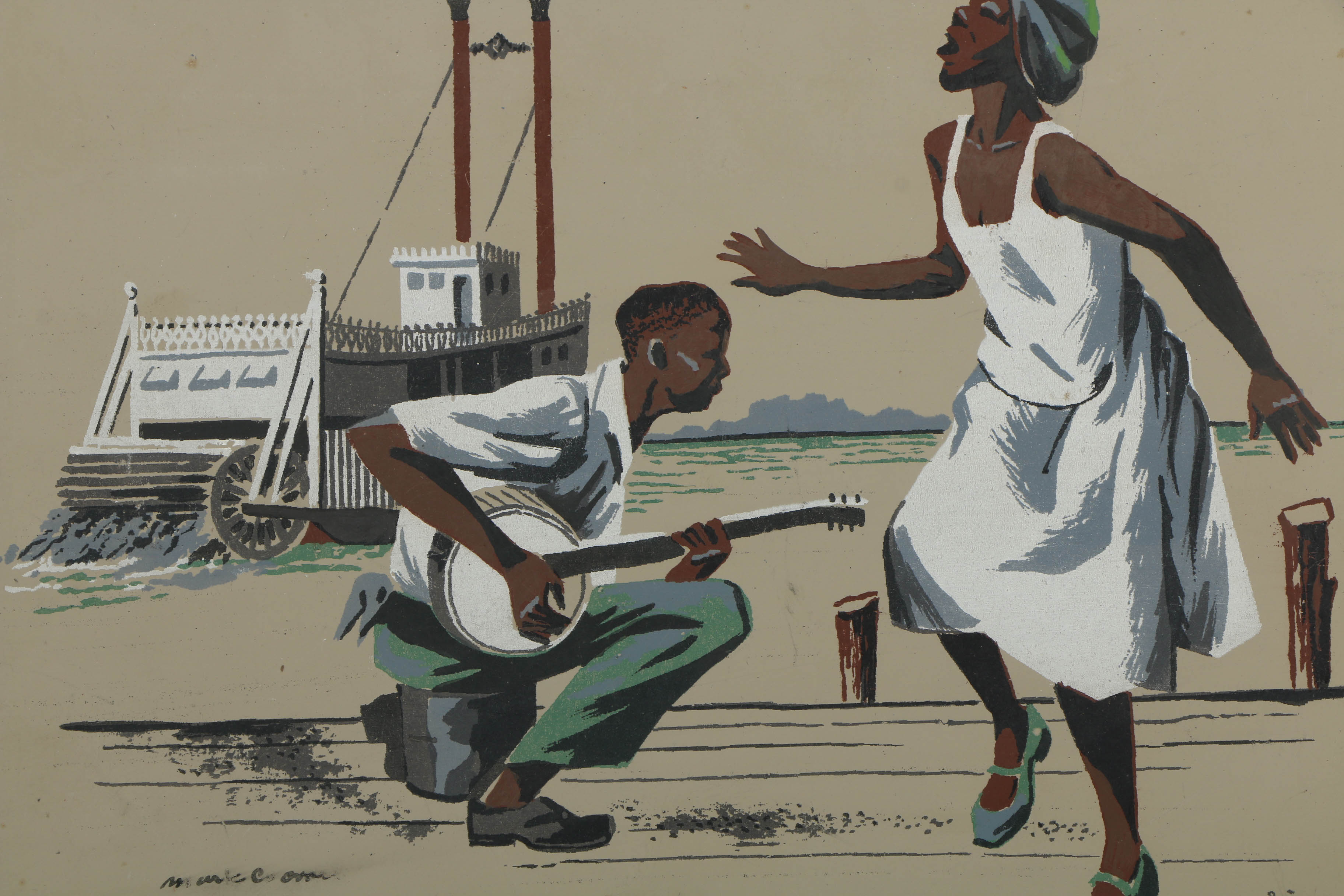 Collection of Mark Coomer Serigraphs on Boards of Various Street Scenes