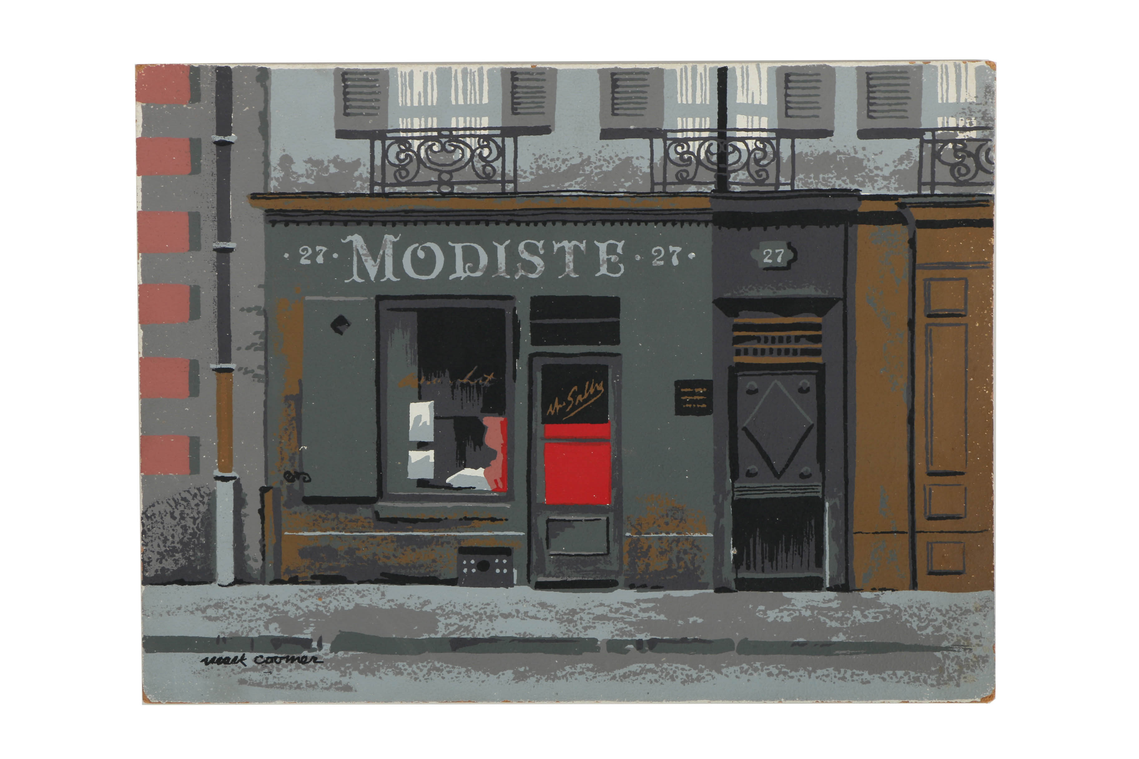 Collection of Mark Coomer Serigraphs on Boards of Various Street Scenes