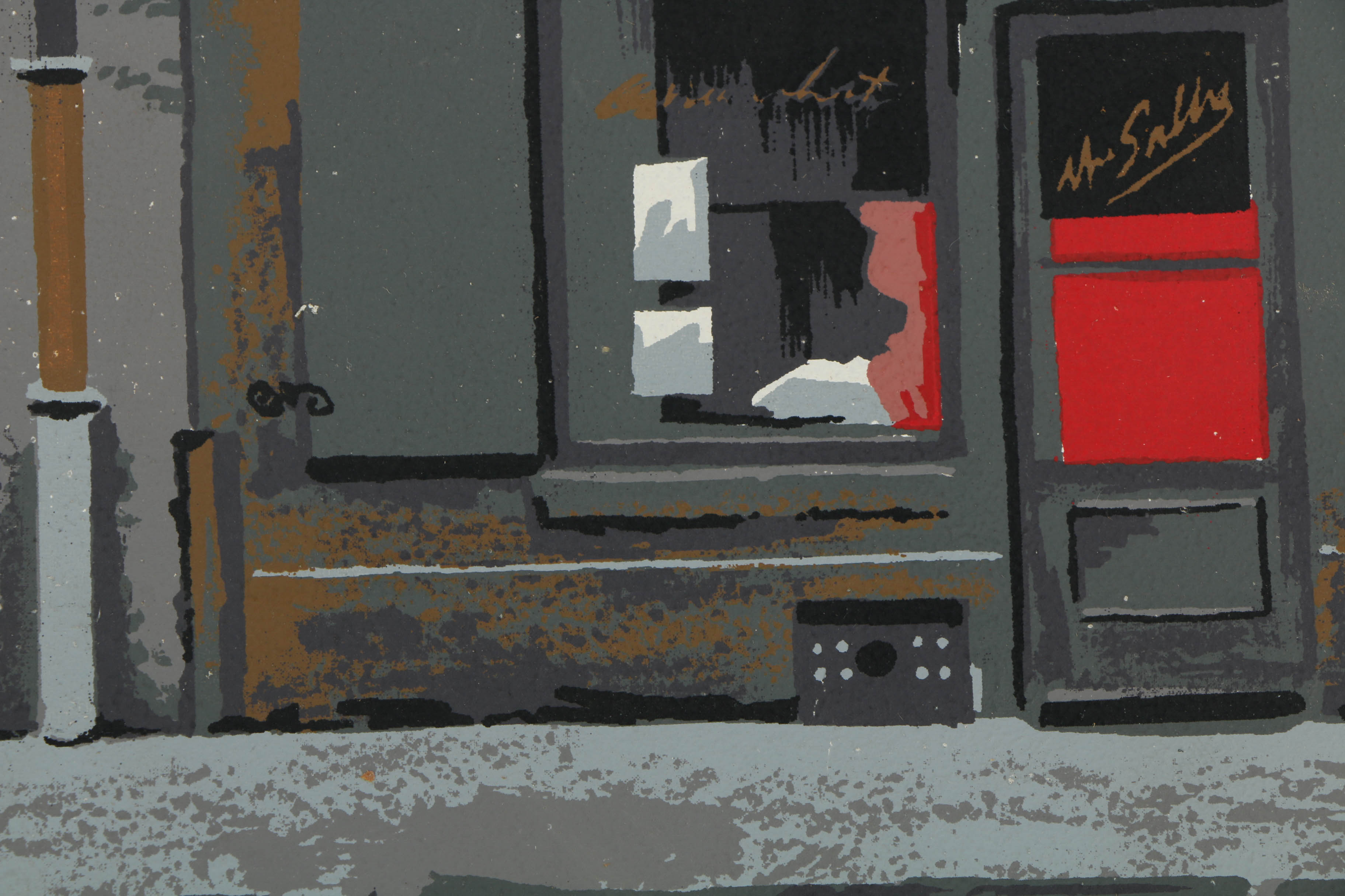 Collection of Mark Coomer Serigraphs on Boards of Various Street Scenes