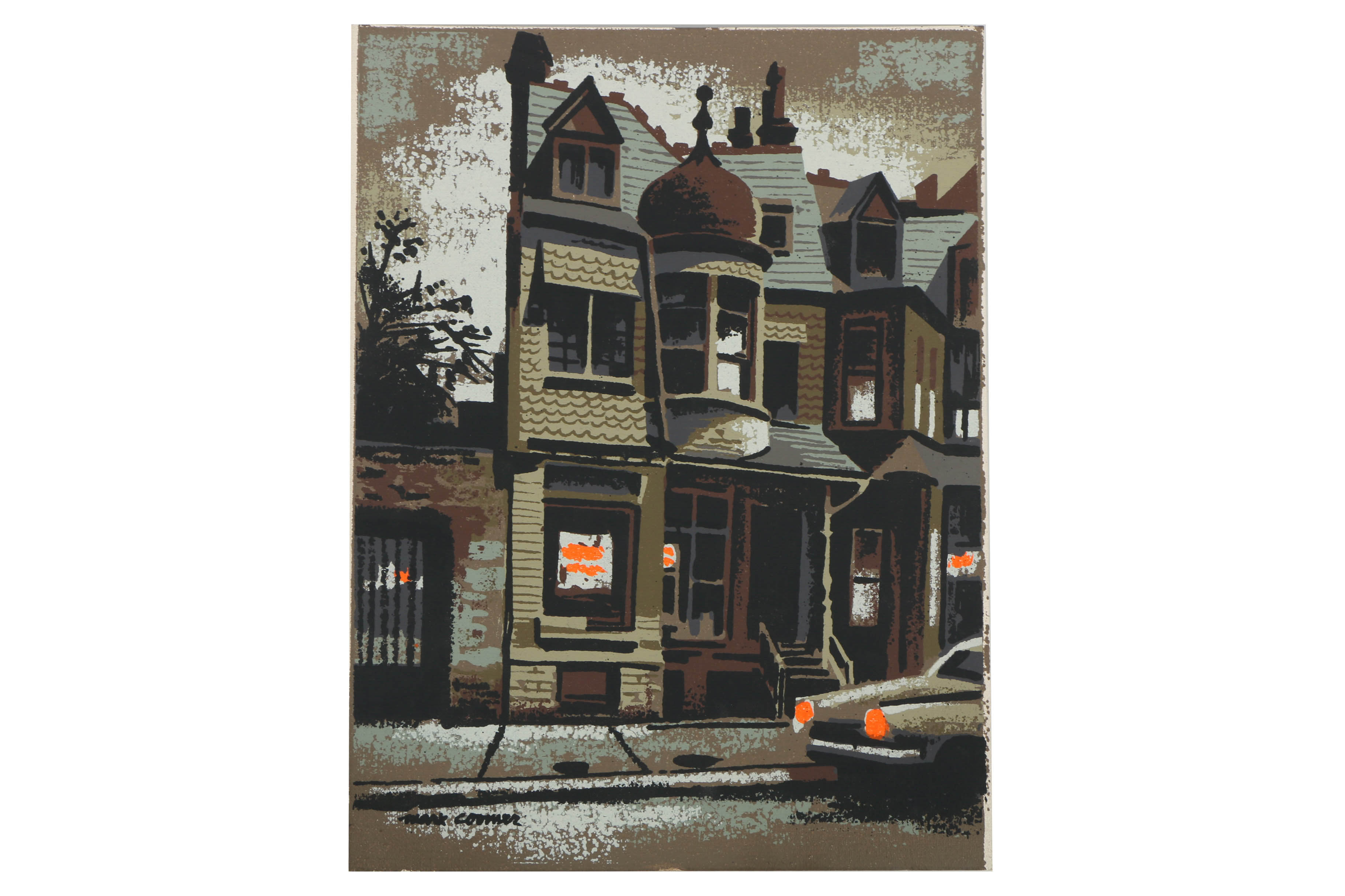 Collection of Mark Coomer Serigraphs on Boards of Various Street Scenes