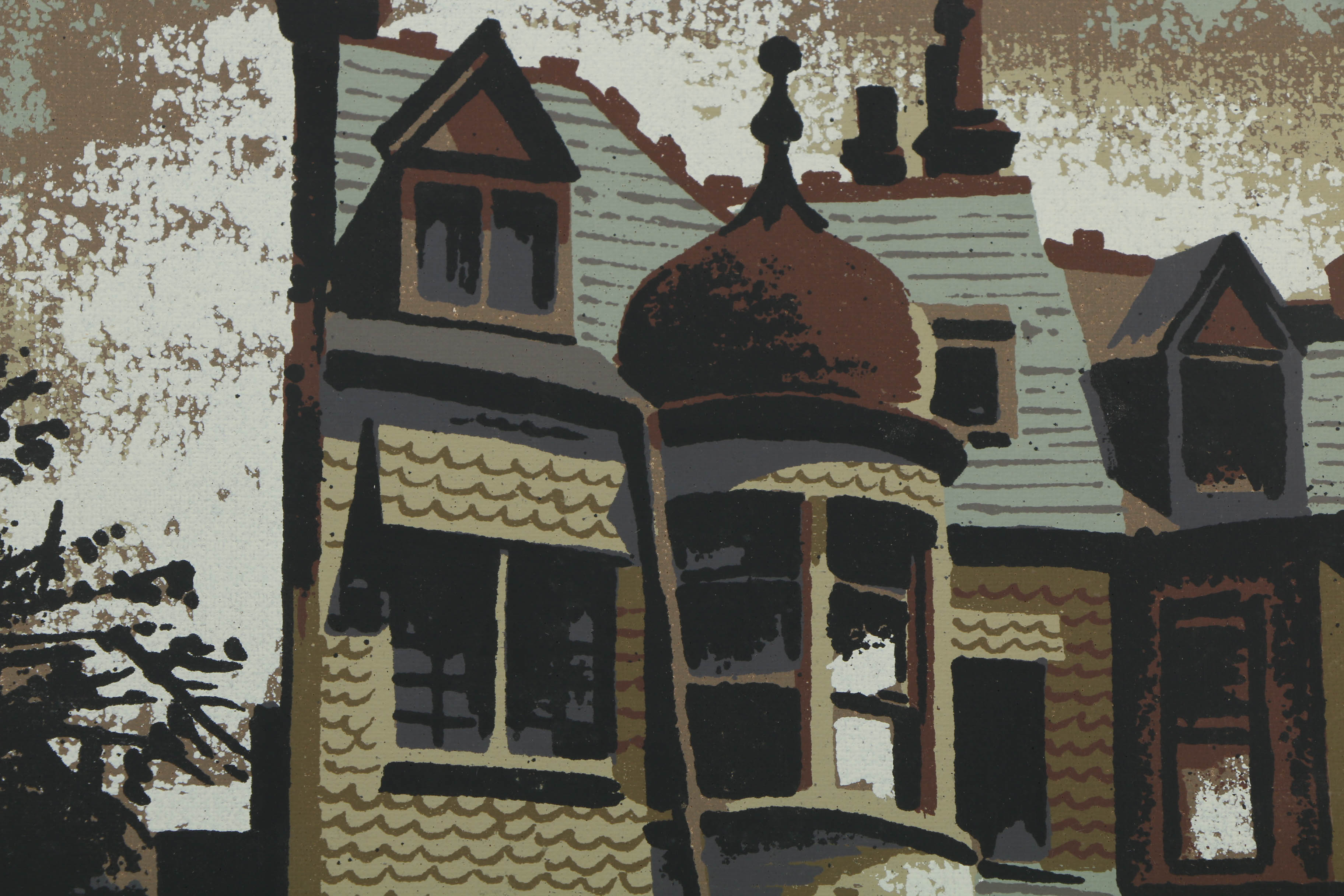 Collection of Mark Coomer Serigraphs on Boards of Various Street Scenes